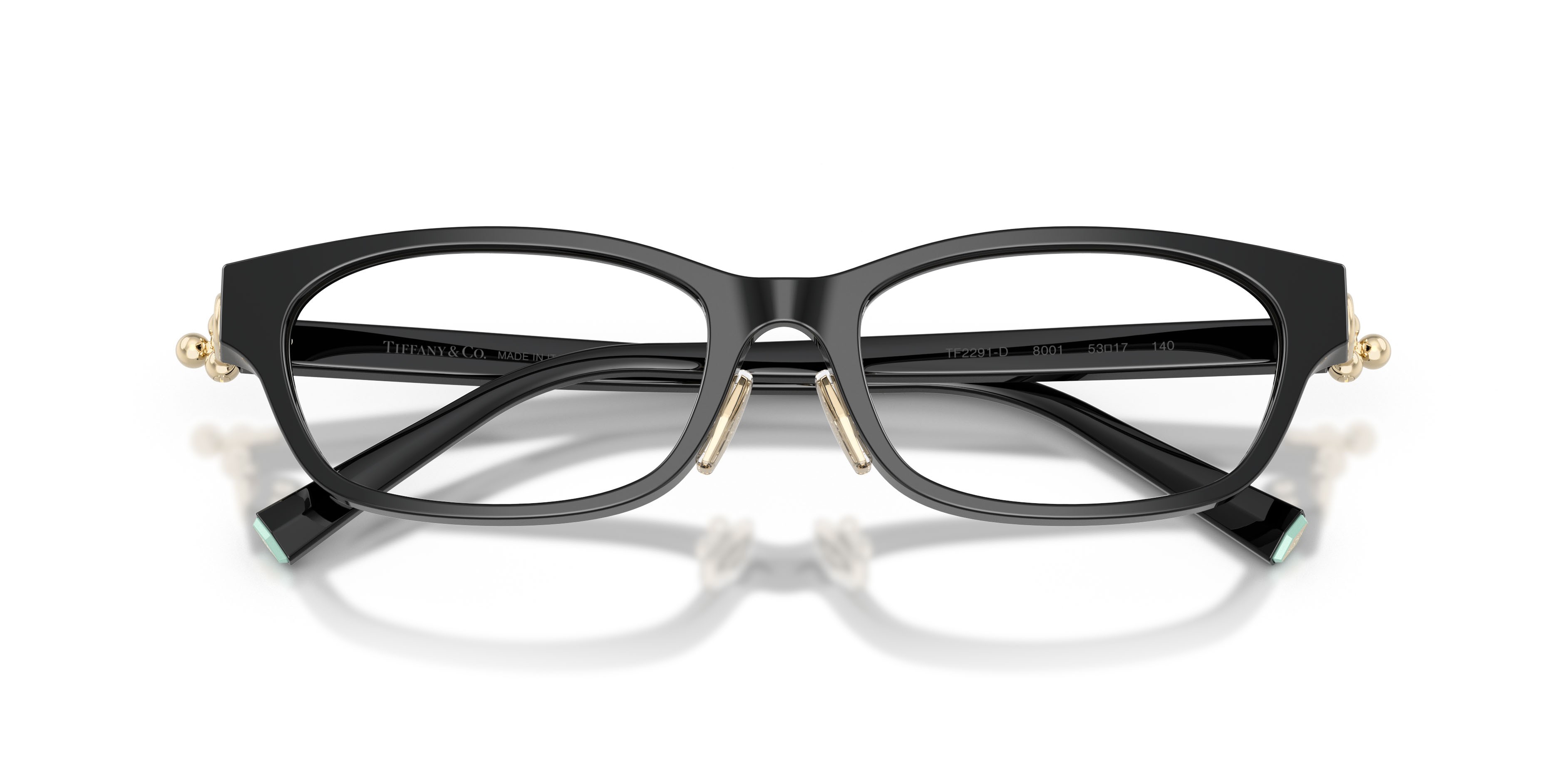 Eyeglasses Tiffany TF 2291D (8001) color nero shape square lenses lente demo