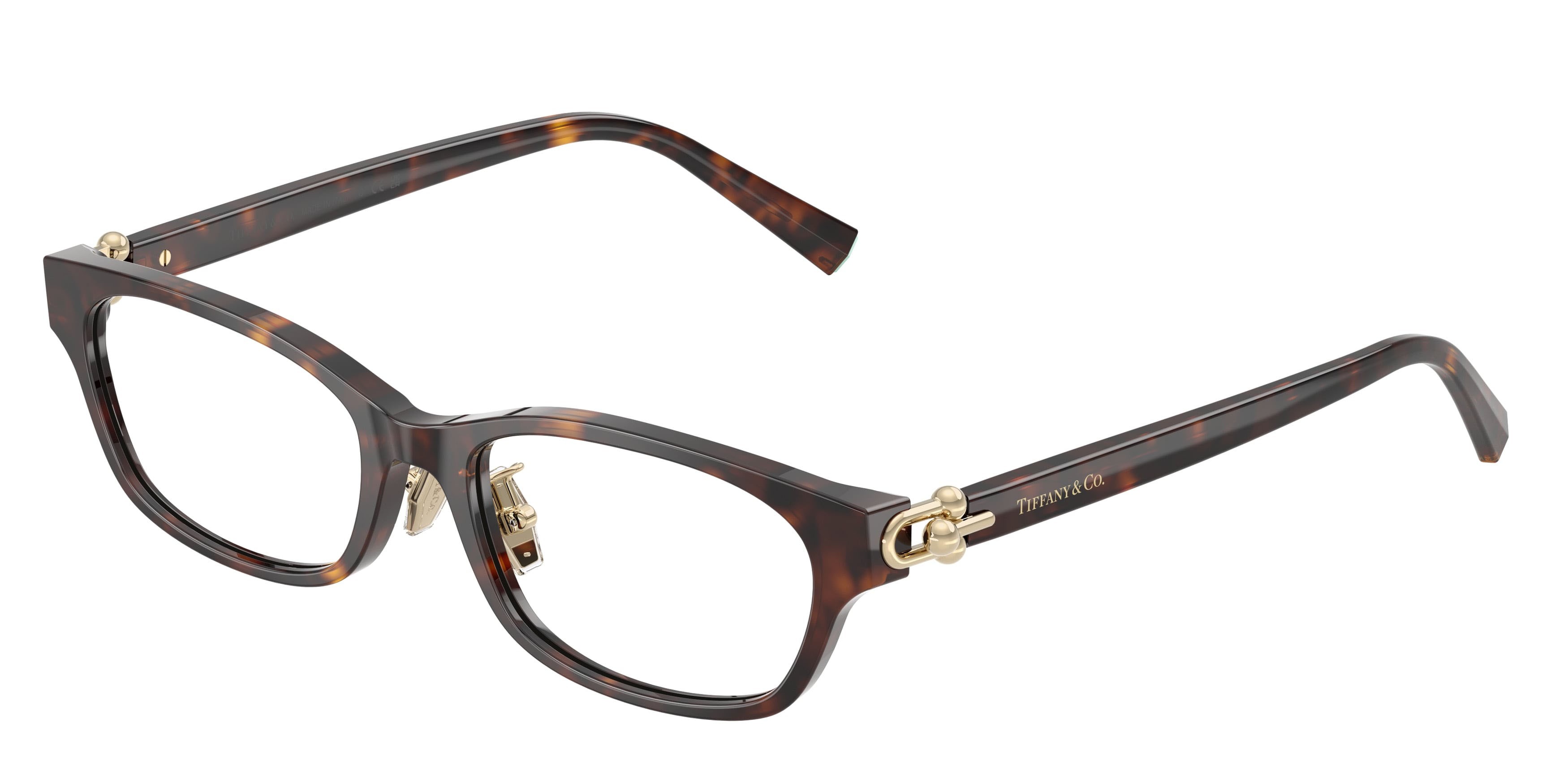 Eyeglasses Tiffany TF 2291D (8015) color havana shape square lenses lente demo