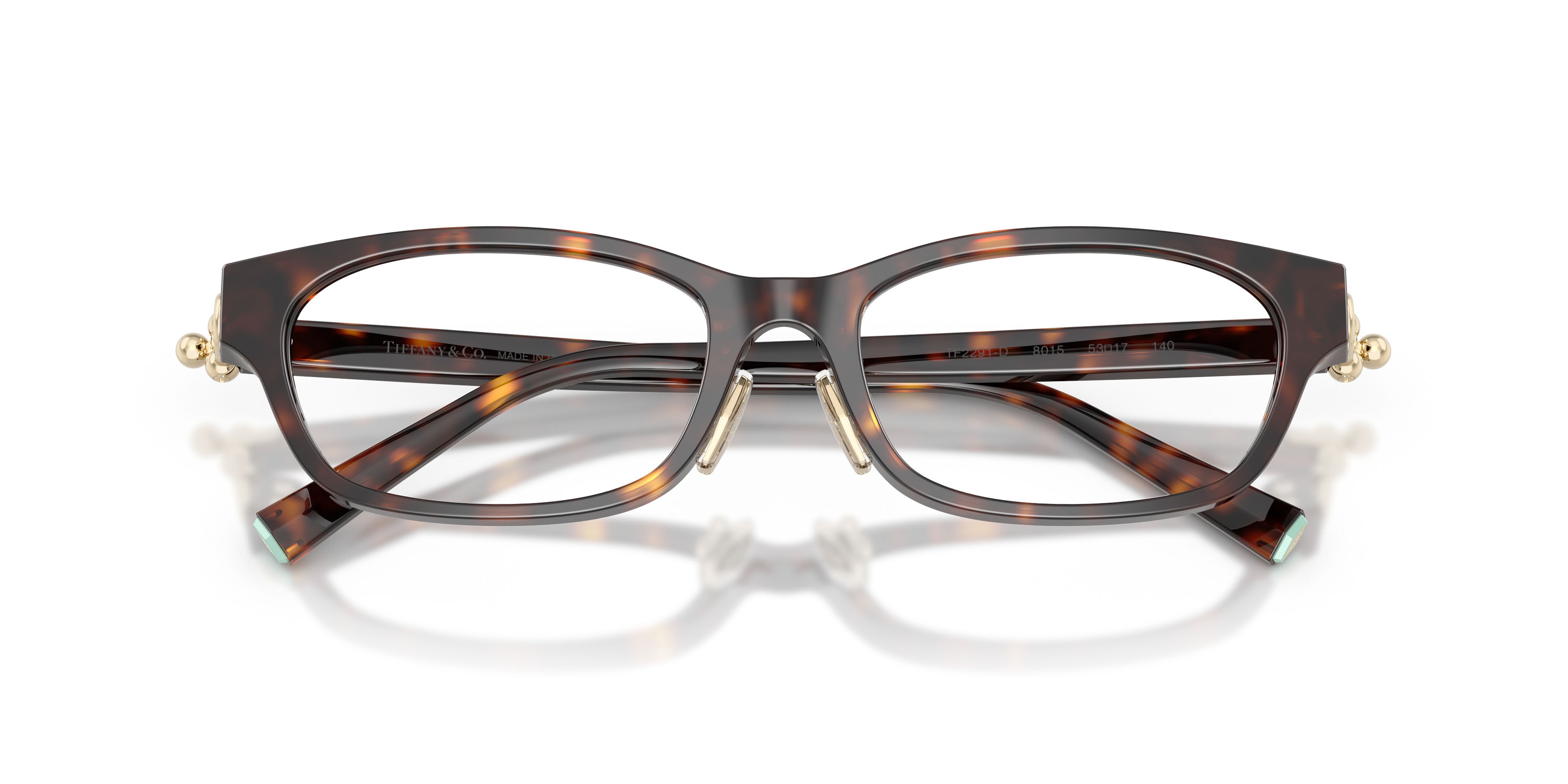 Eyeglasses Tiffany TF 2291D (8015) color havana shape square lenses lente demo