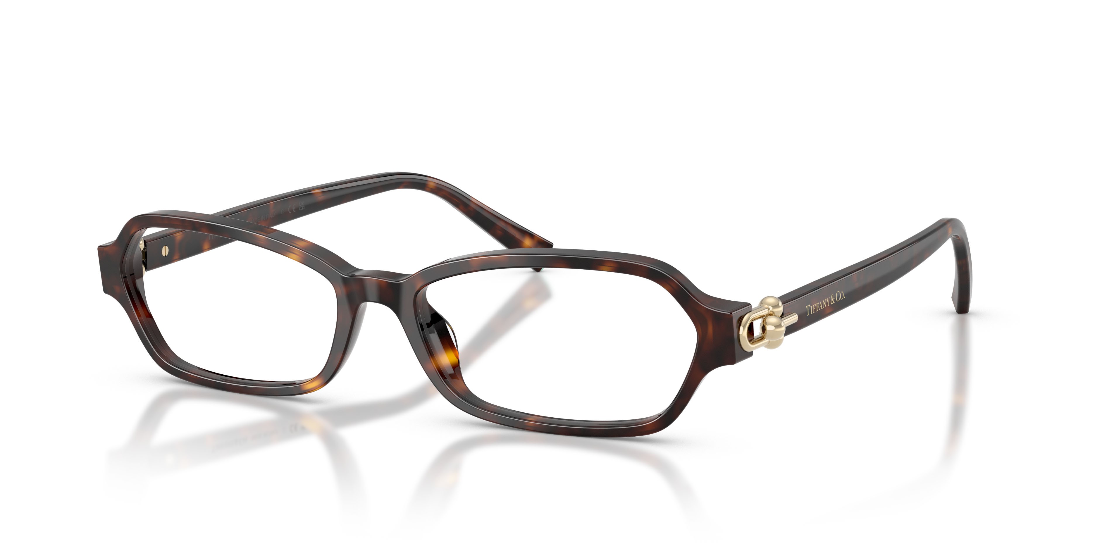 Eyeglasses Tiffany TF 2293U (8015) color havana shape irregular lenses lente demo