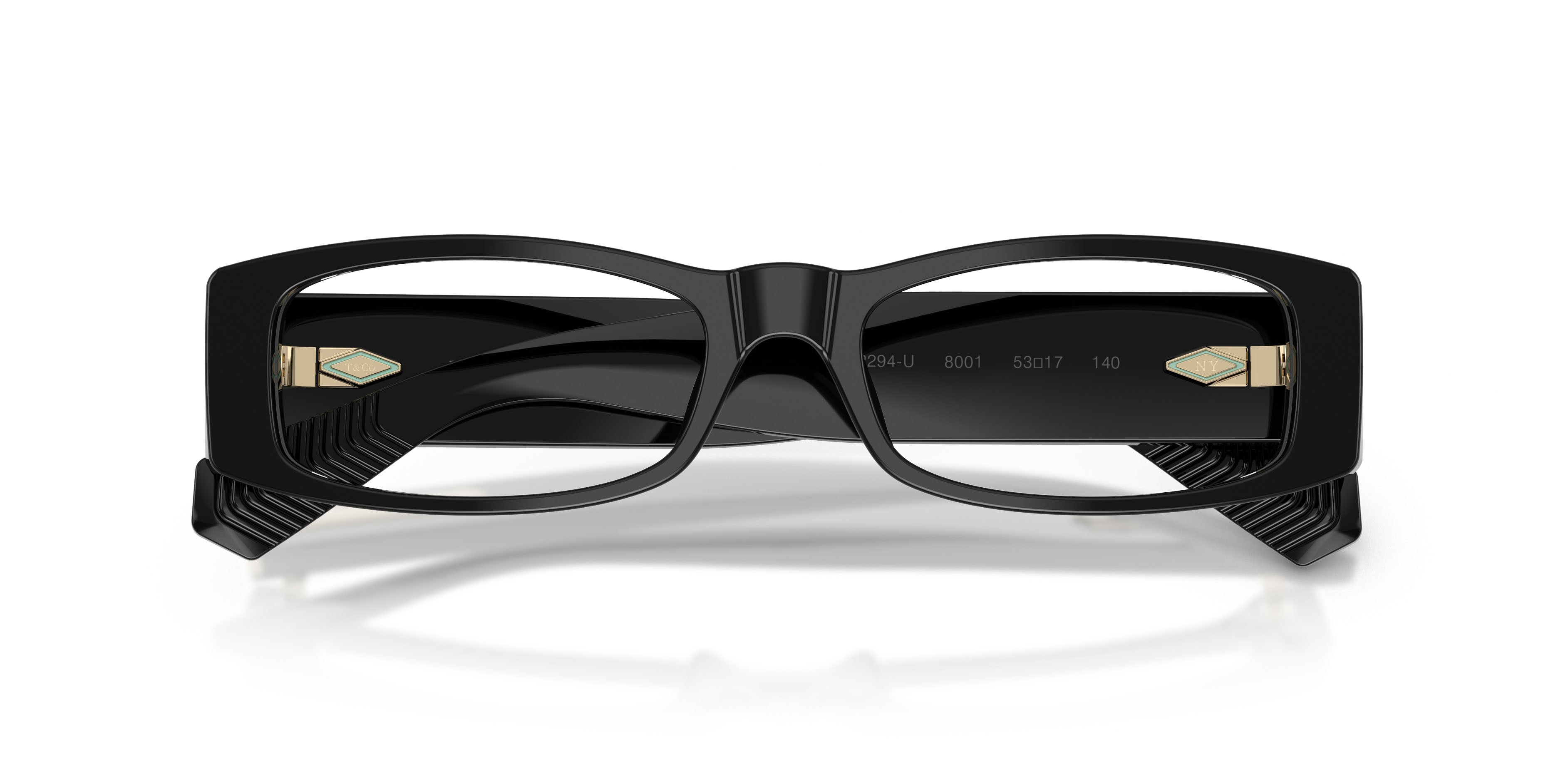 Eyeglasses Tiffany TF 2294U (8001) color nero shape rectangle lenses lente demo
