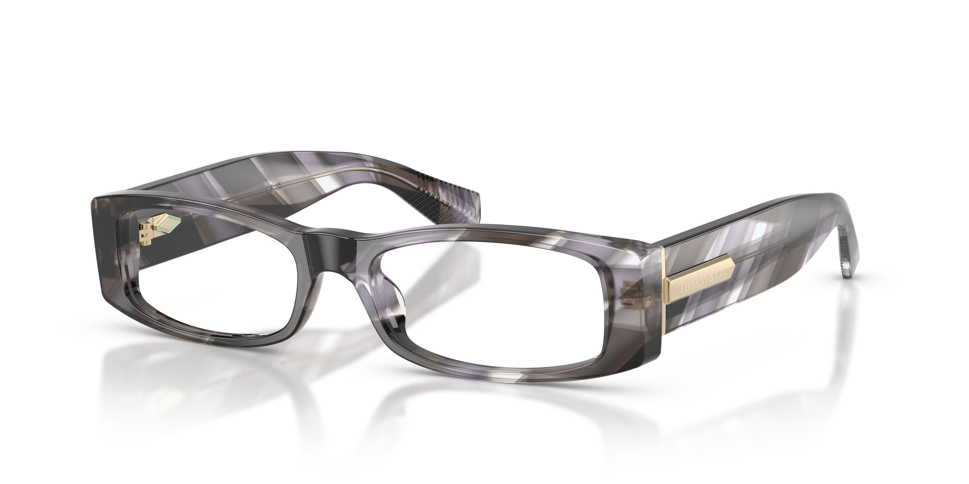 Eyeglasses Tiffany TF 2294U (8453) color havana nero shape rectangle lenses lente demo