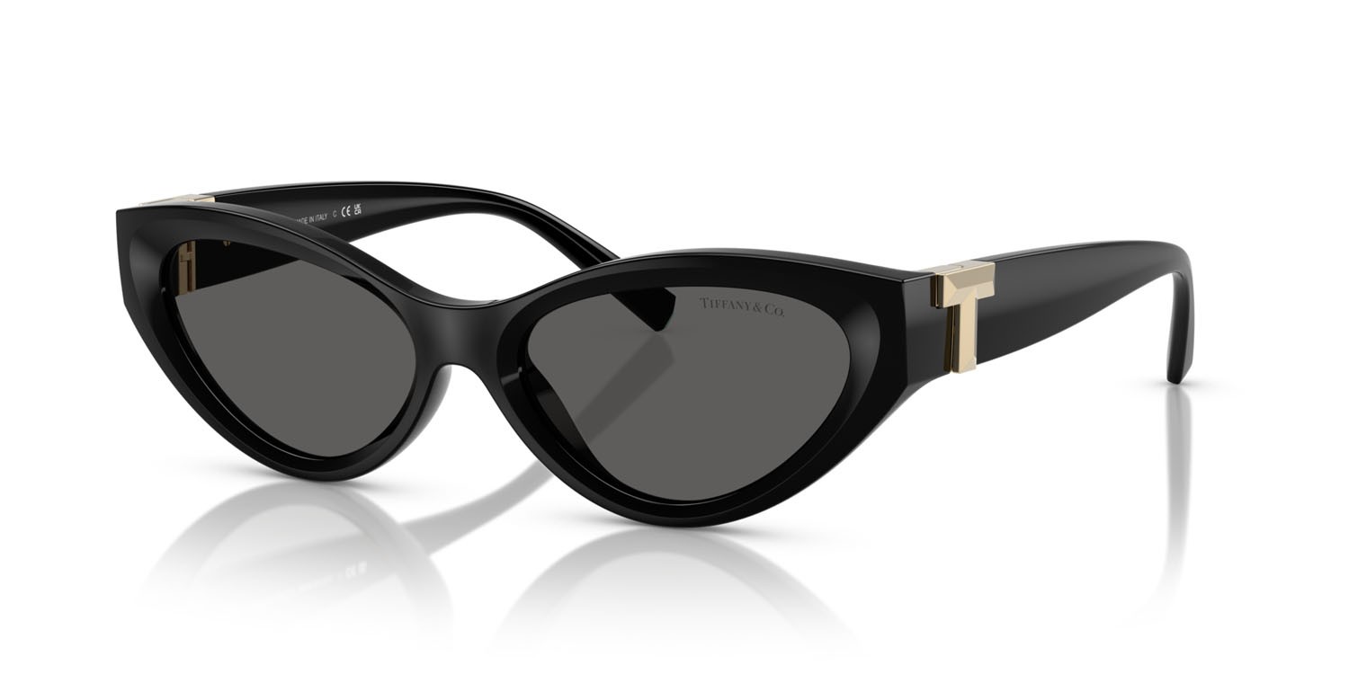 Occhiali da sole Tiffany TF 4225U (8001S4) colore nero forma ovale lenti grigio scuro