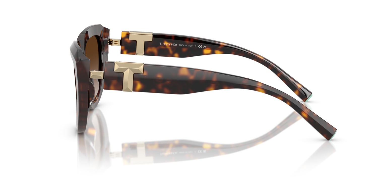 Sunglasses Tiffany TF 4238U (80153B) color havana shape square lenses marrone sfumato