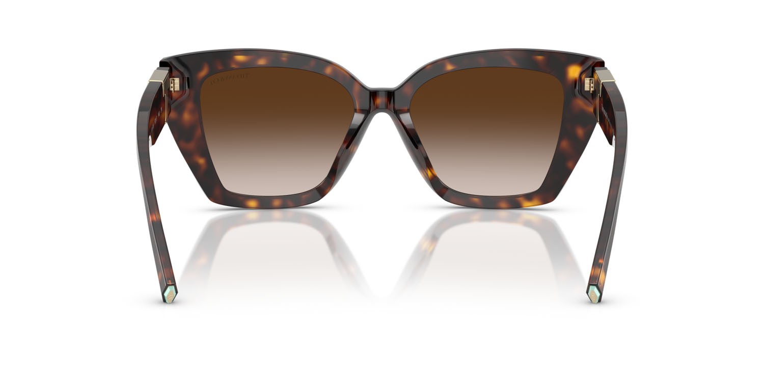 Occhiali da sole Tiffany TF 4239U (80153B) colore havana forma quadrato lenti marrone sfumato