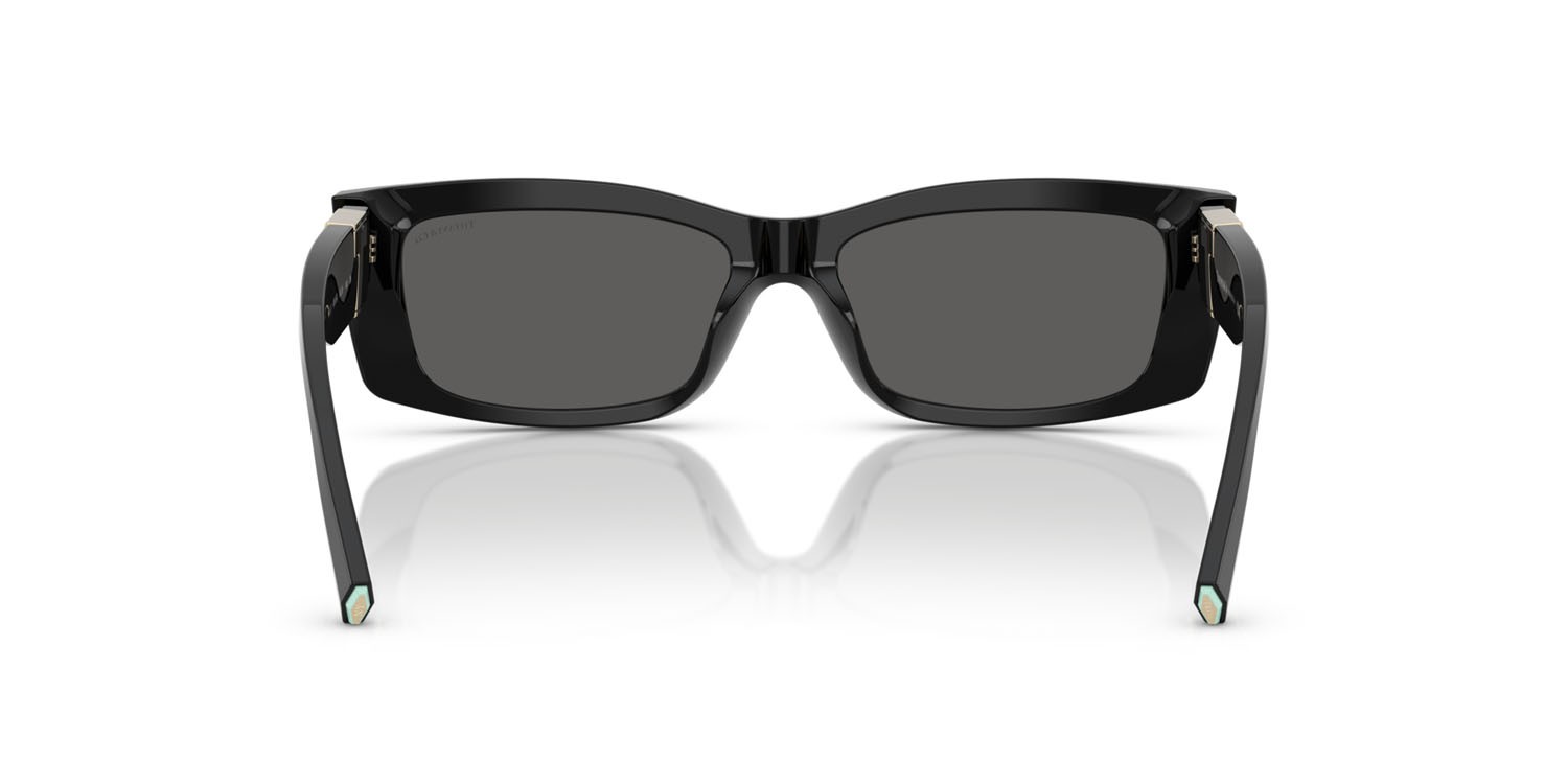 Sunglasses Tiffany TF 4240U (8001S4) color nero shape rectangle lenses grigio scuro