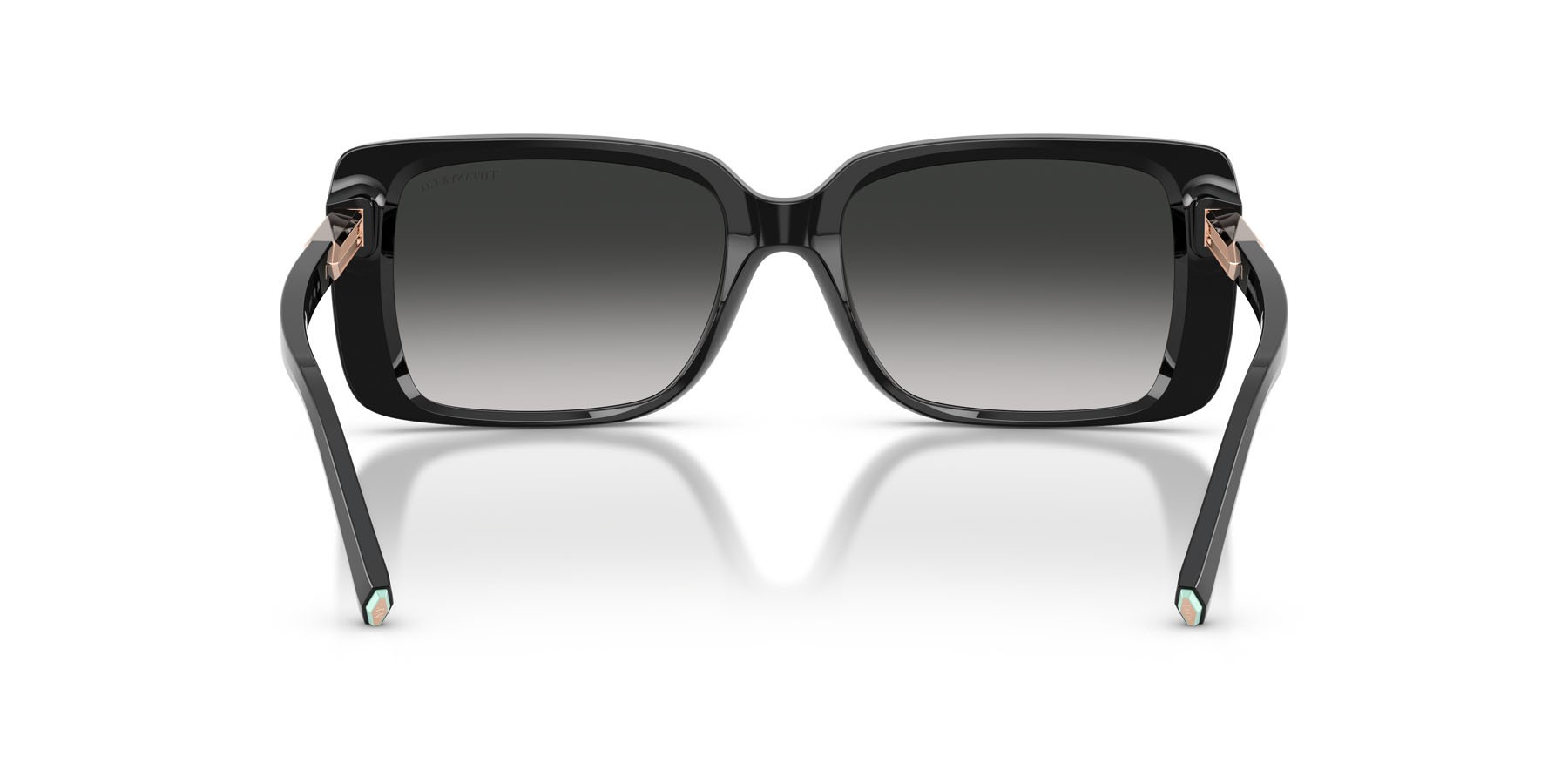 Occhiali da sole Tiffany TF 4249 (80013C) colore nero forma rettangolare lenti sfumato grigio