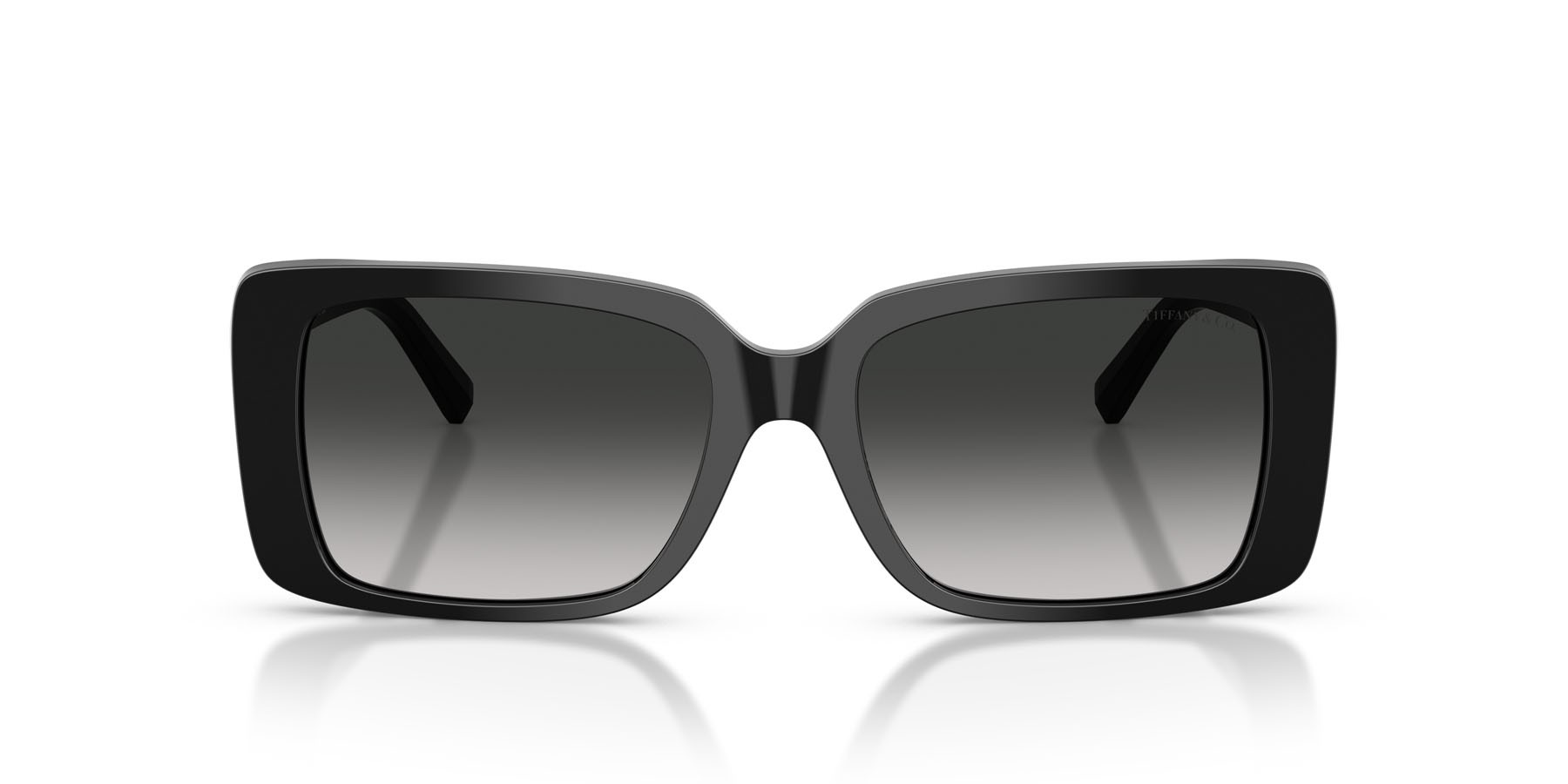 Occhiali da sole Tiffany TF 4249 (80013C) colore nero forma rettangolare lenti sfumato grigio