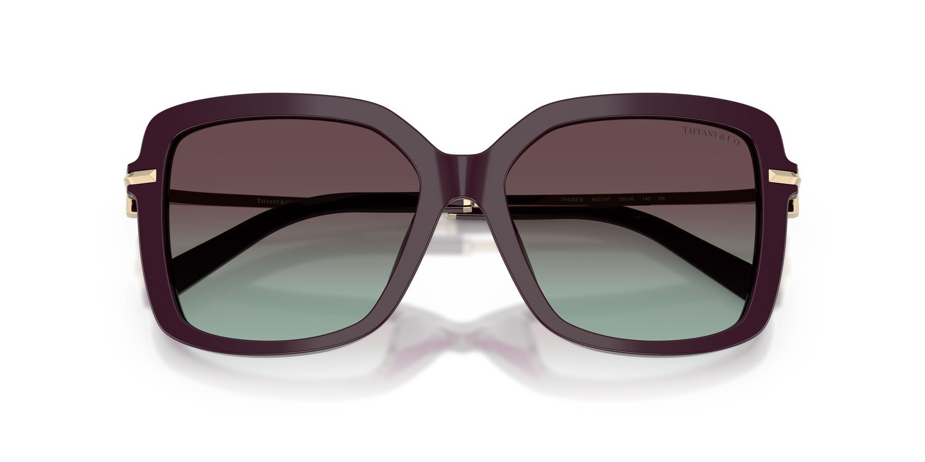 Occhiali da sole Tiffany TF 4252B (8427V7) colore deep kunzite forma quadrato lenti azure/violet