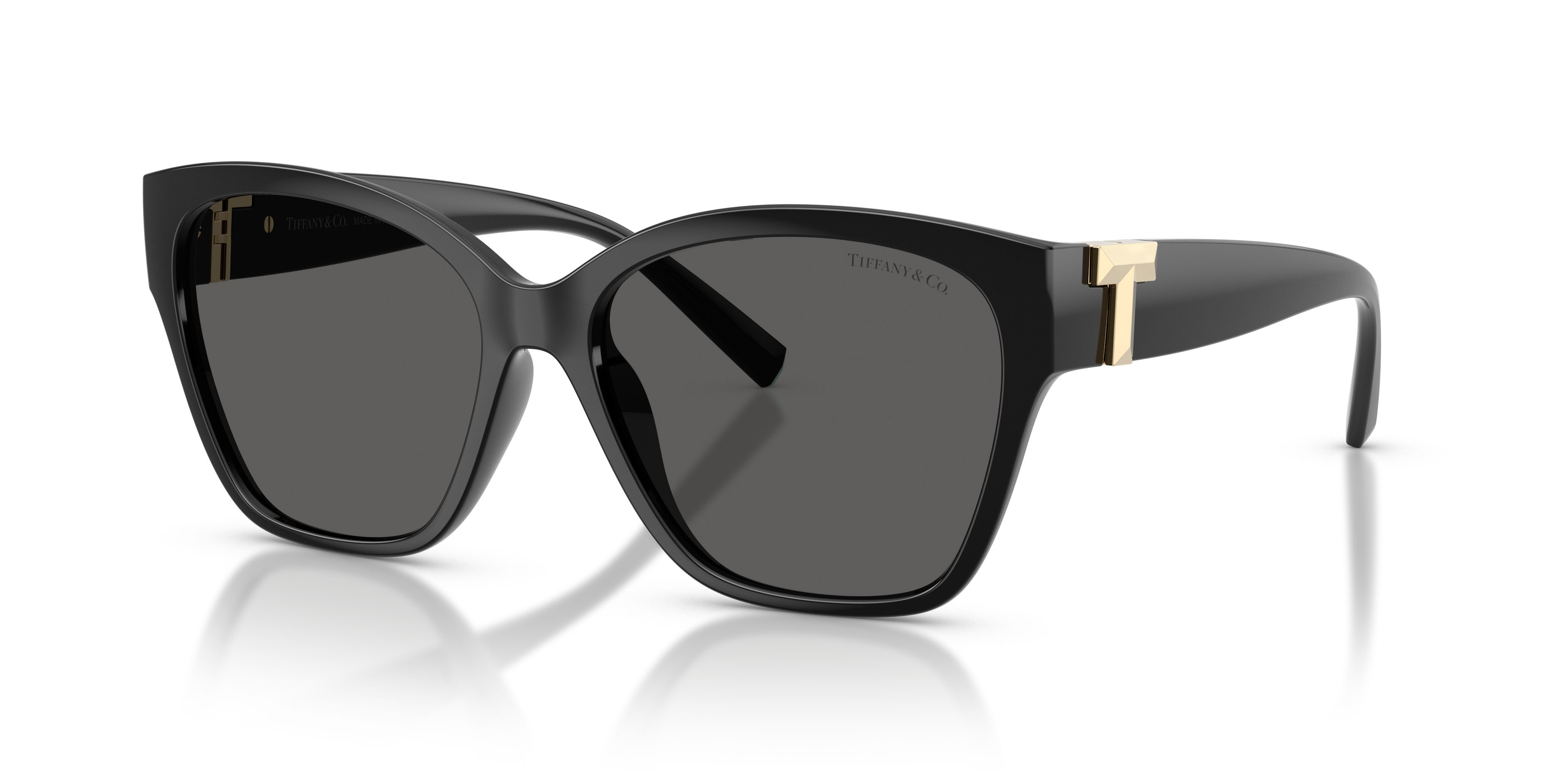 Sunglasses Tiffany TF 4254U (8001S4) color nero shape square lenses grigio scuro