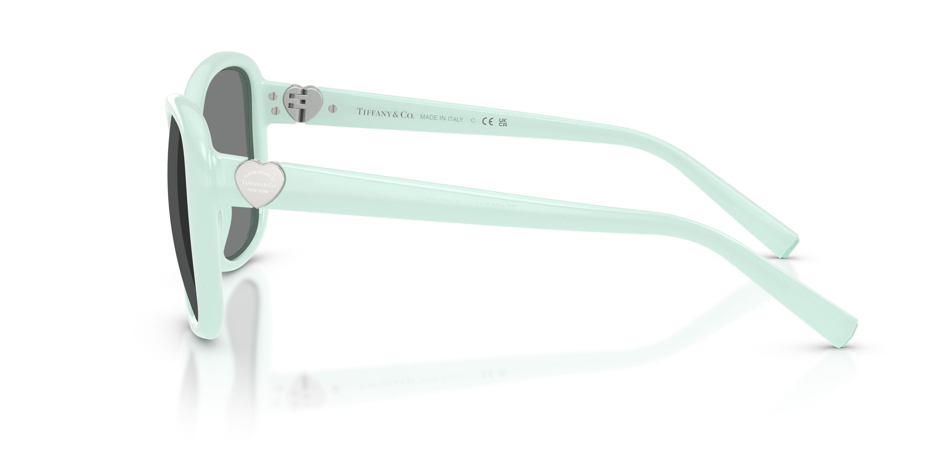 Sunglasses Tiffany TF 4257U (845087) color blu tiffany shape square lenses grigio scuro