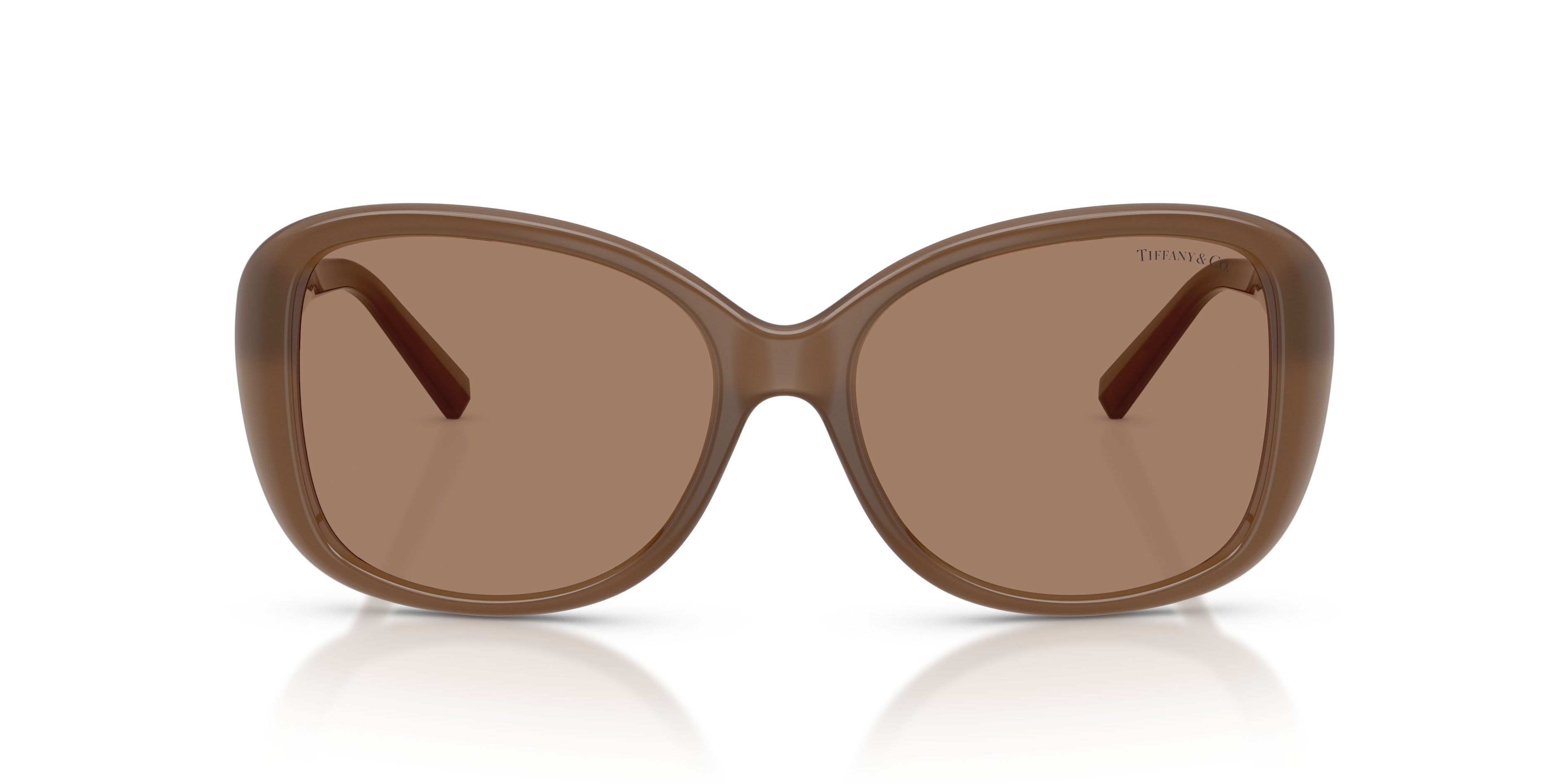 Sunglasses Tiffany TF 4257U (845973) color opal smoky quartz shape square lenses marrone tinta unita