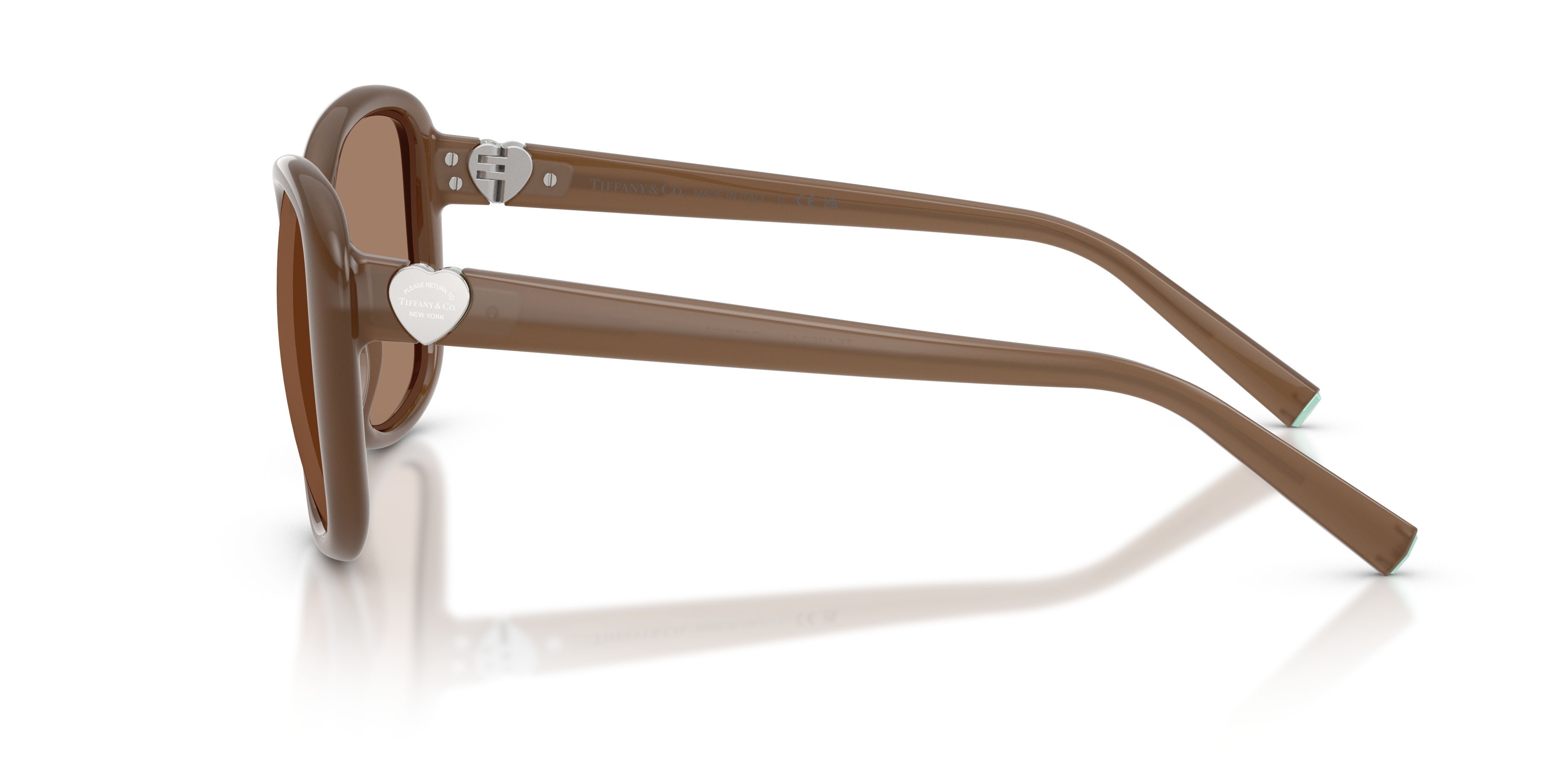Sunglasses Tiffany TF 4257U (845973) color opal smoky quartz shape square lenses marrone tinta unita