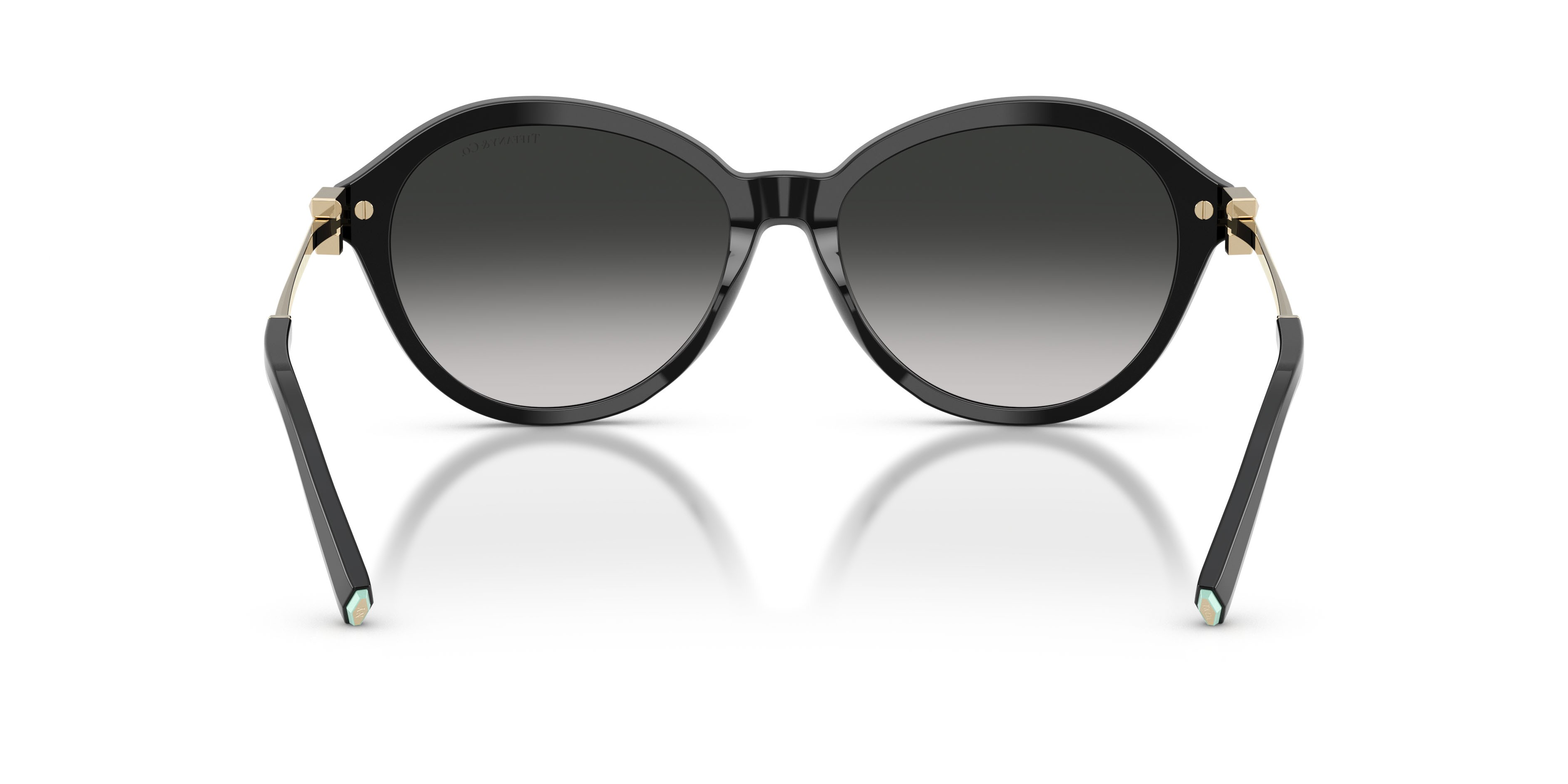 Occhiali da sole Tiffany TF 4259 (80013C) colore nero forma rotondo lenti grigio sfumato