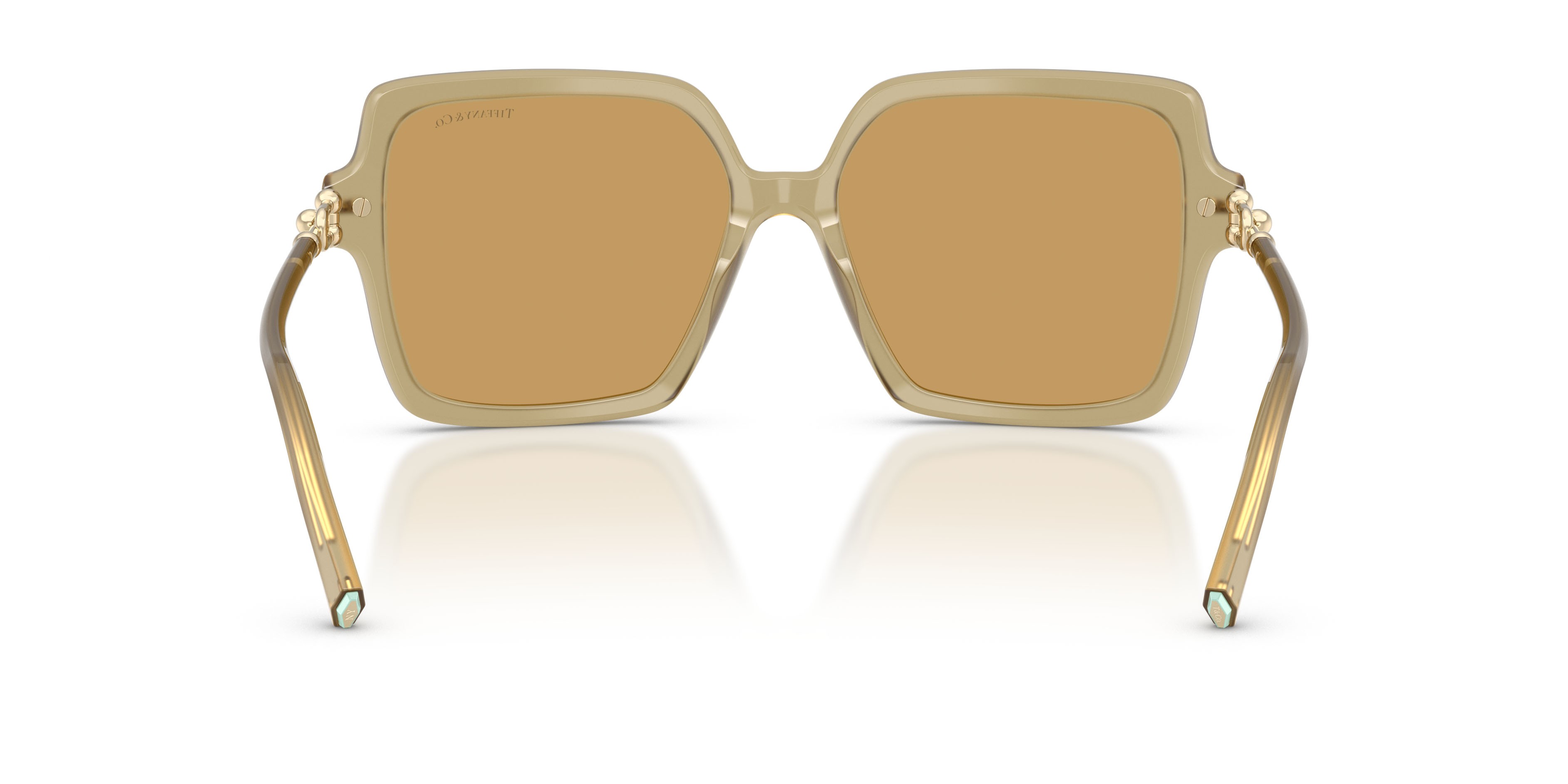 Occhiali da sole Tiffany TF 4260U (846173) colore coca cola forma quadrato lenti ocra