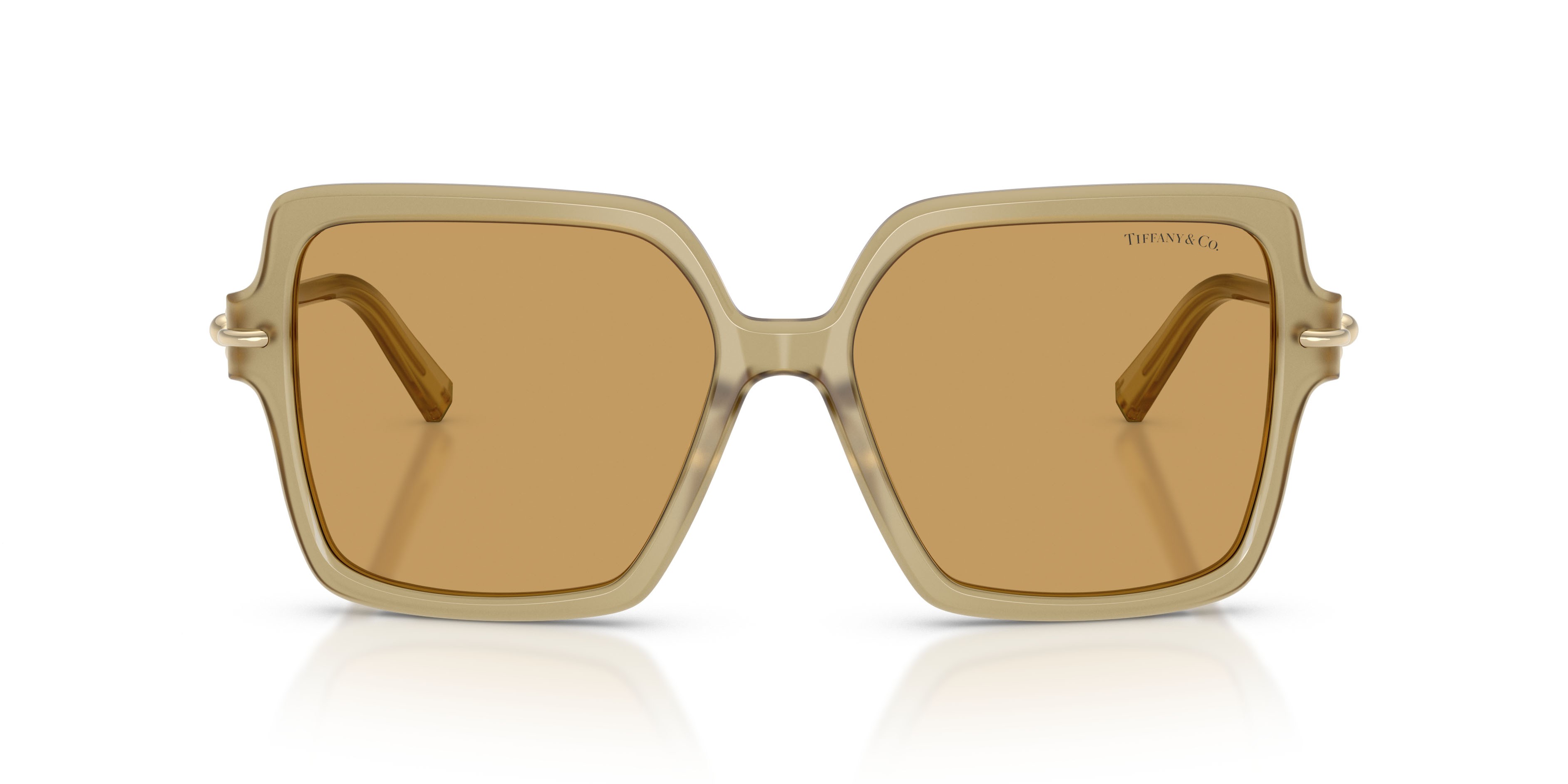Occhiali da sole Tiffany TF 4260U (846173) colore coca cola forma quadrato lenti ocra