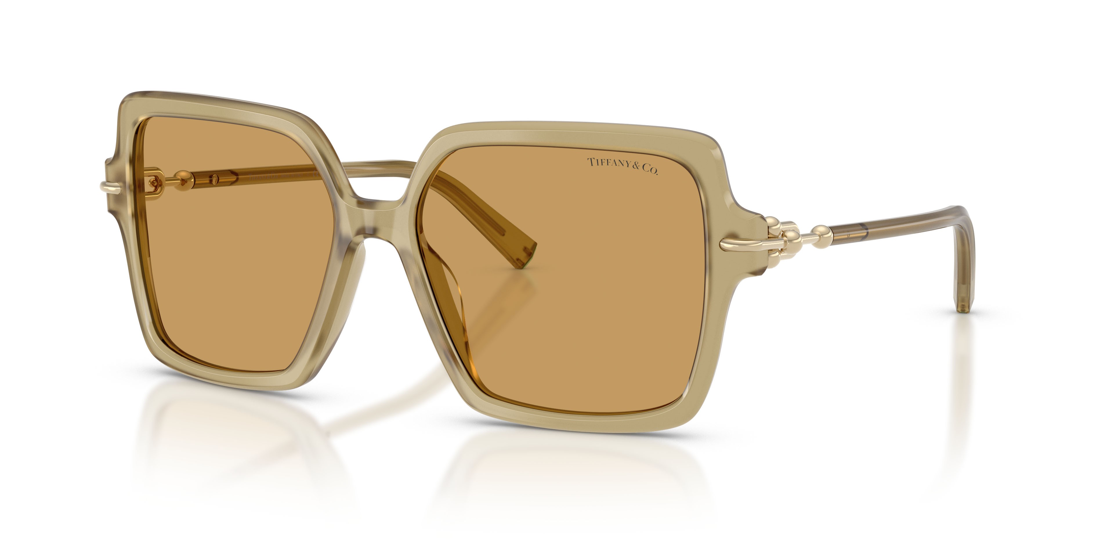 Occhiali da sole Tiffany TF 4260U (846173) colore coca cola forma quadrato lenti ocra