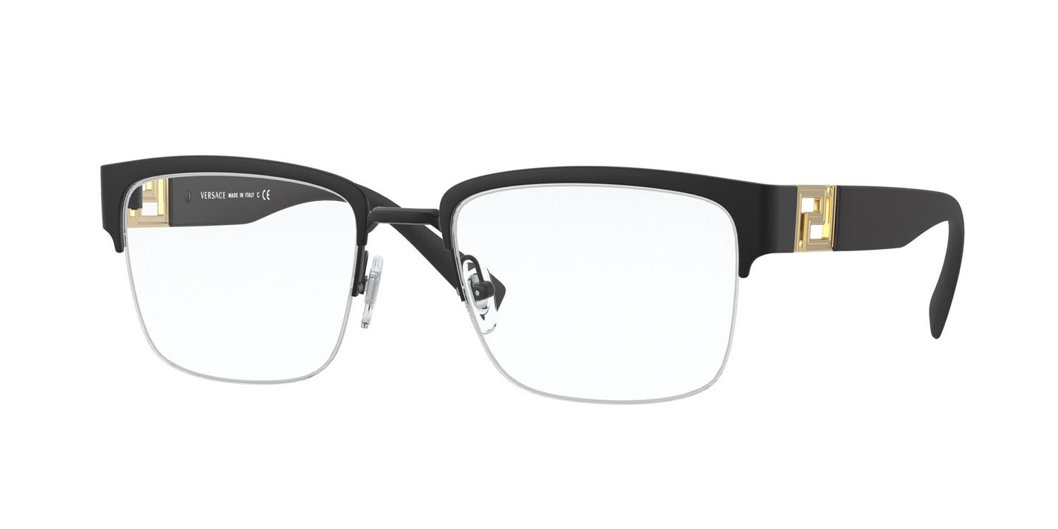 Brillen Versace VE 1272 (1261) farbe nero form rechteckig gläser lente demo