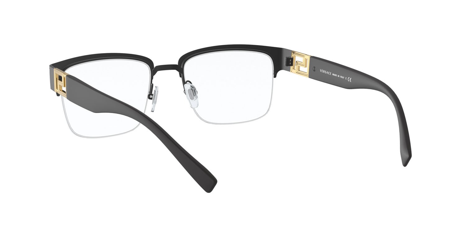 Brillen Versace VE 1272 (1261) farbe nero form rechteckig gläser lente demo
