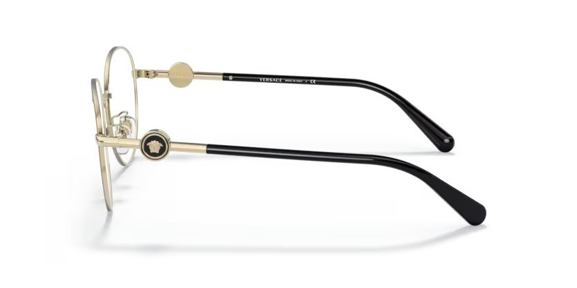 Eyeglasses Versace VE 1273D (1433) color oro/nero shape square lenses lente demo