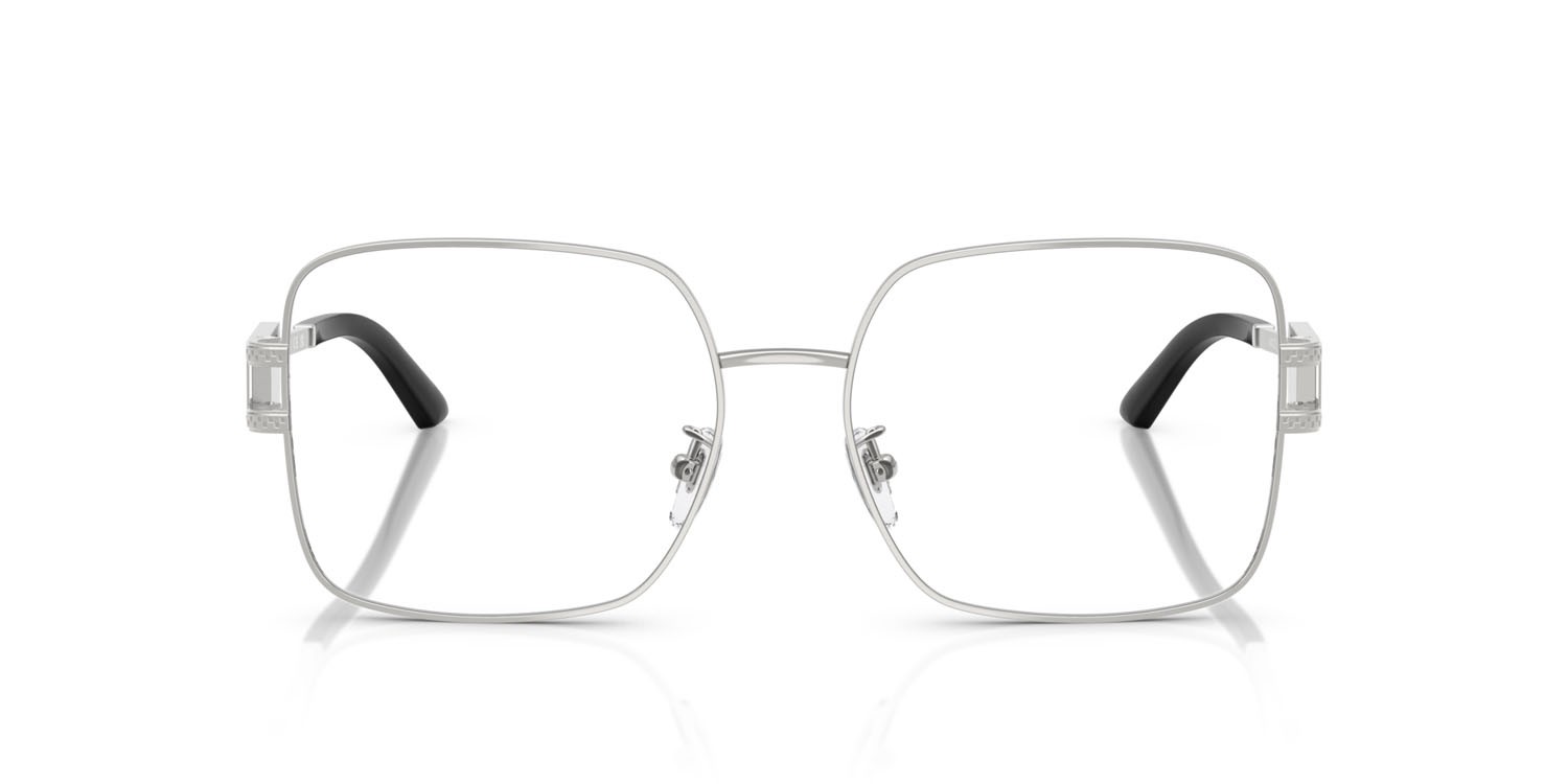 Brillen Versace VE 1303D (1000) farbe argento form quadratisch gläser lente demo