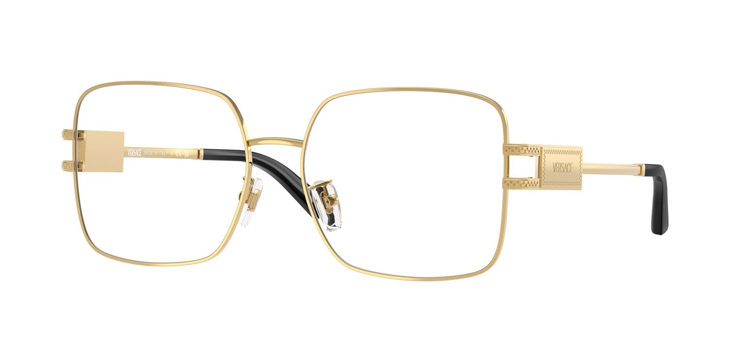 Eyeglasses Versace VE 1303D (1002) color oro shape square lenses lente demo