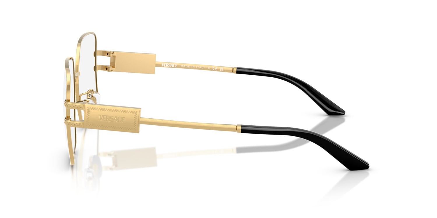 Eyeglasses Versace VE 1303D (1002) color oro shape square lenses lente demo
