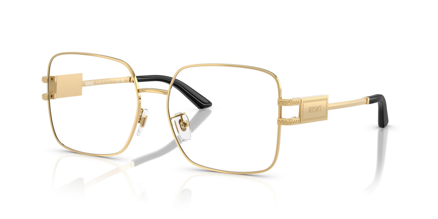 Eyeglasses Versace VE 1303D (1002) color oro shape square lenses lente demo