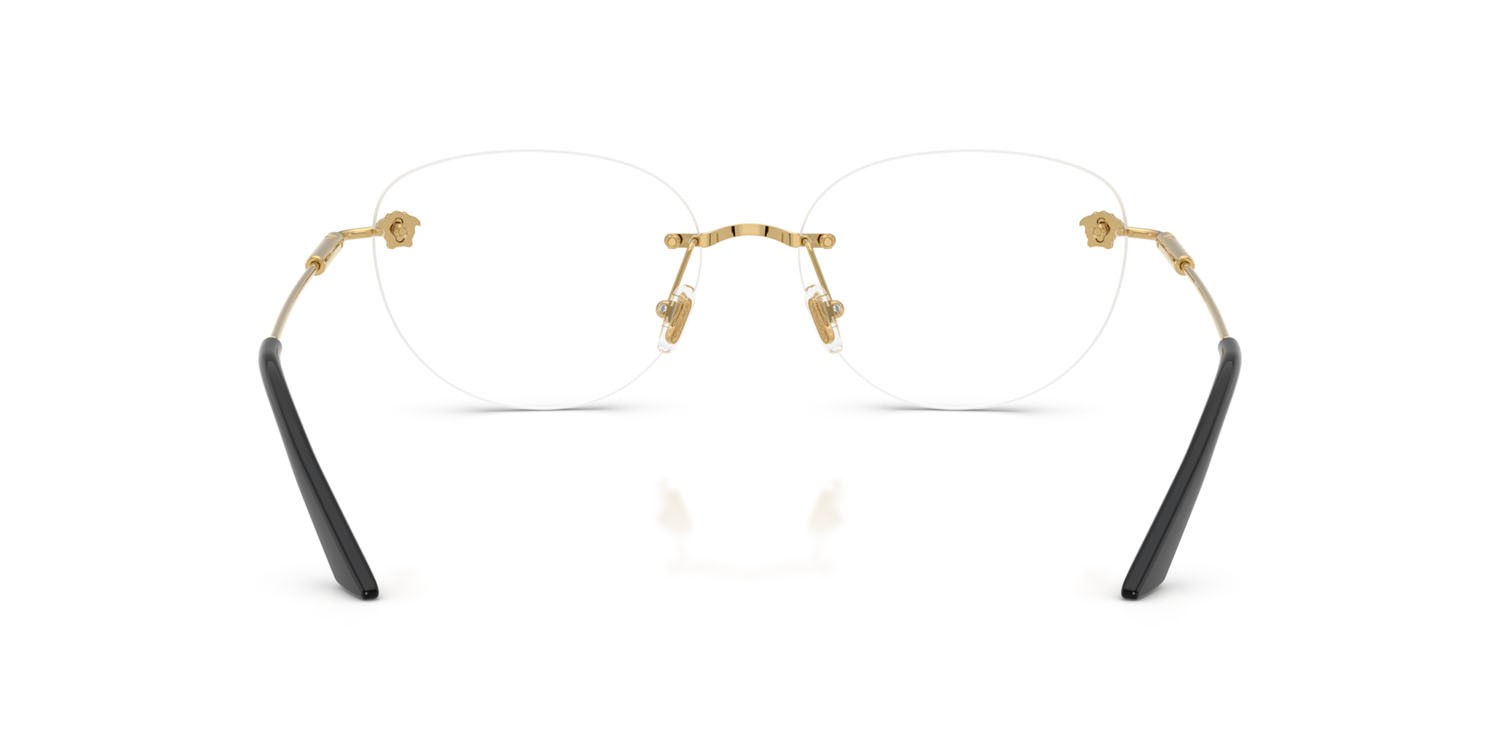 Eyeglasses Versace VE 1305 (1002) color oro shape round lenses lente demo