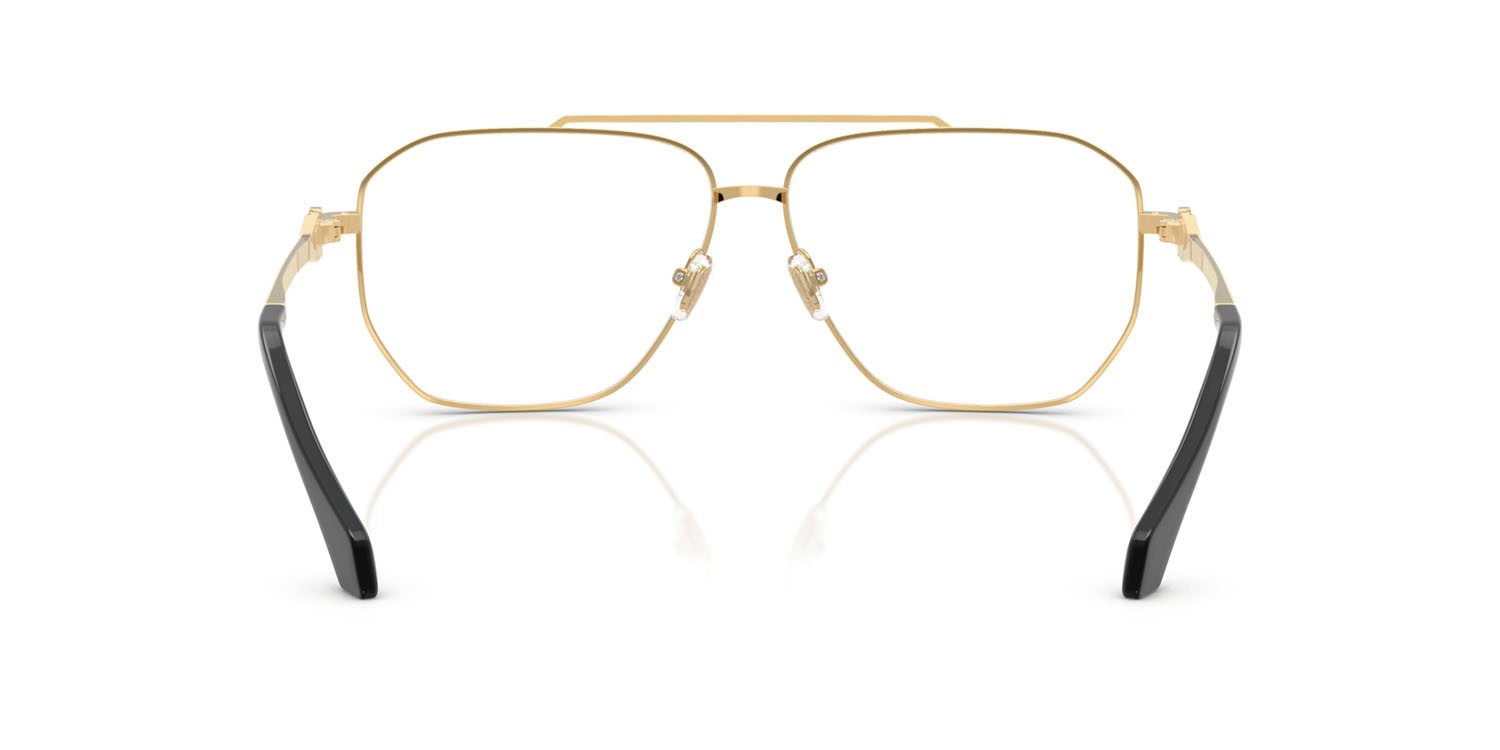 Eyeglasses Versace VE 1307 (1002) color oro shape aviator lenses lente demo