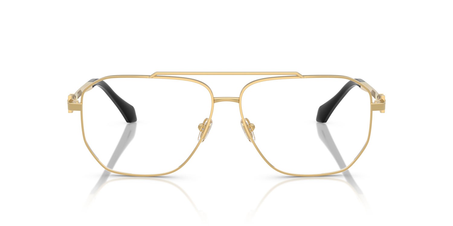 Eyeglasses Versace VE 1307 (1002) color oro shape aviator lenses lente demo