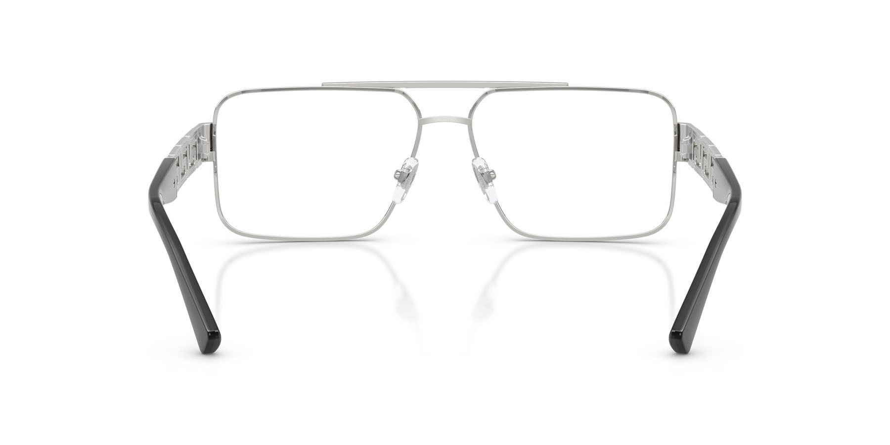 Occhiali da vista Versace VE 1308 (1001) colore argento forma quadrato lenti lente demo