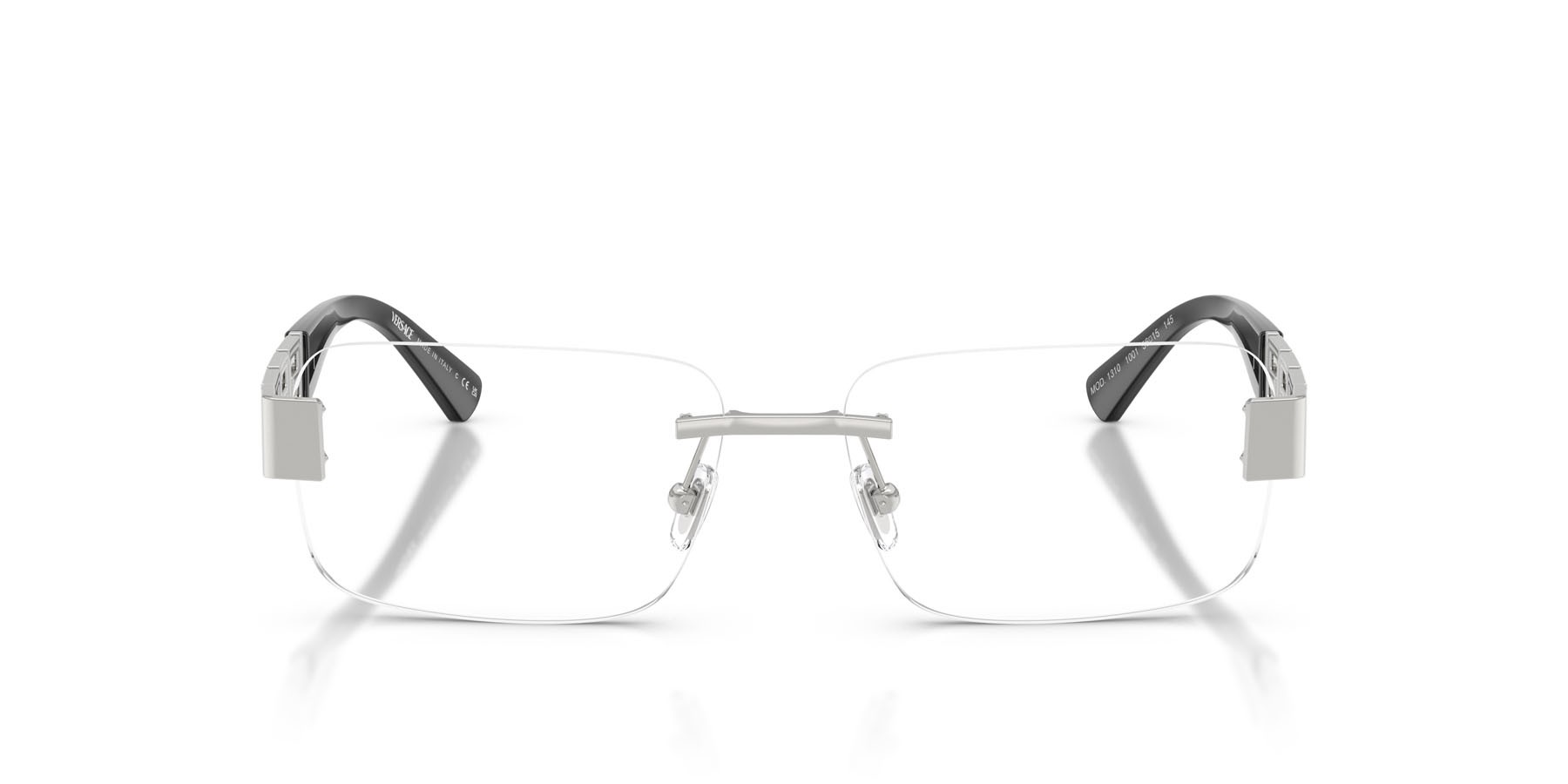 Eyeglasses Versace VE 1310 (1001) color argento shape square lenses lente demo
