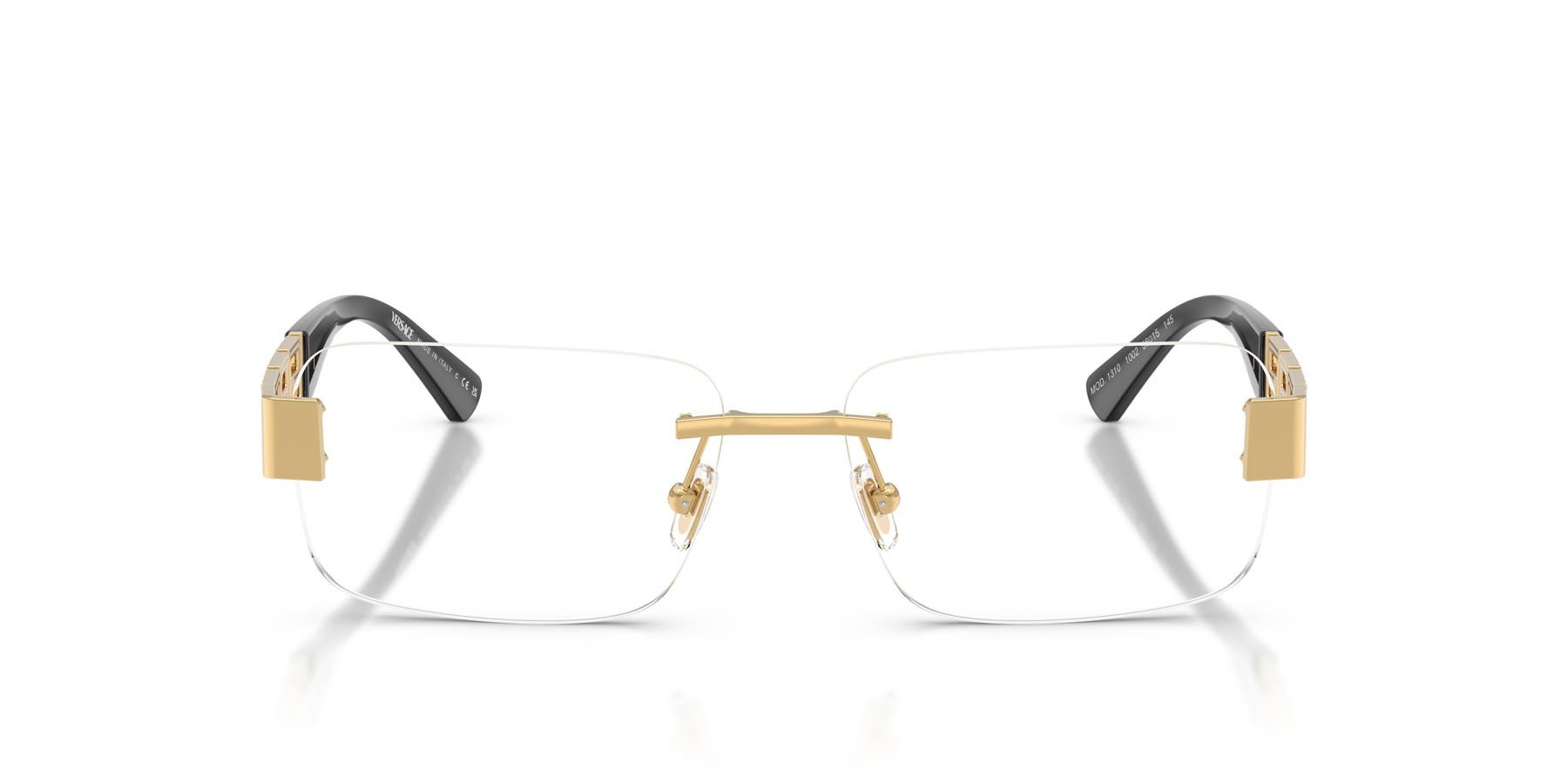 Eyeglasses Versace VE 1310 (1002) color oro shape square lenses lente demo
