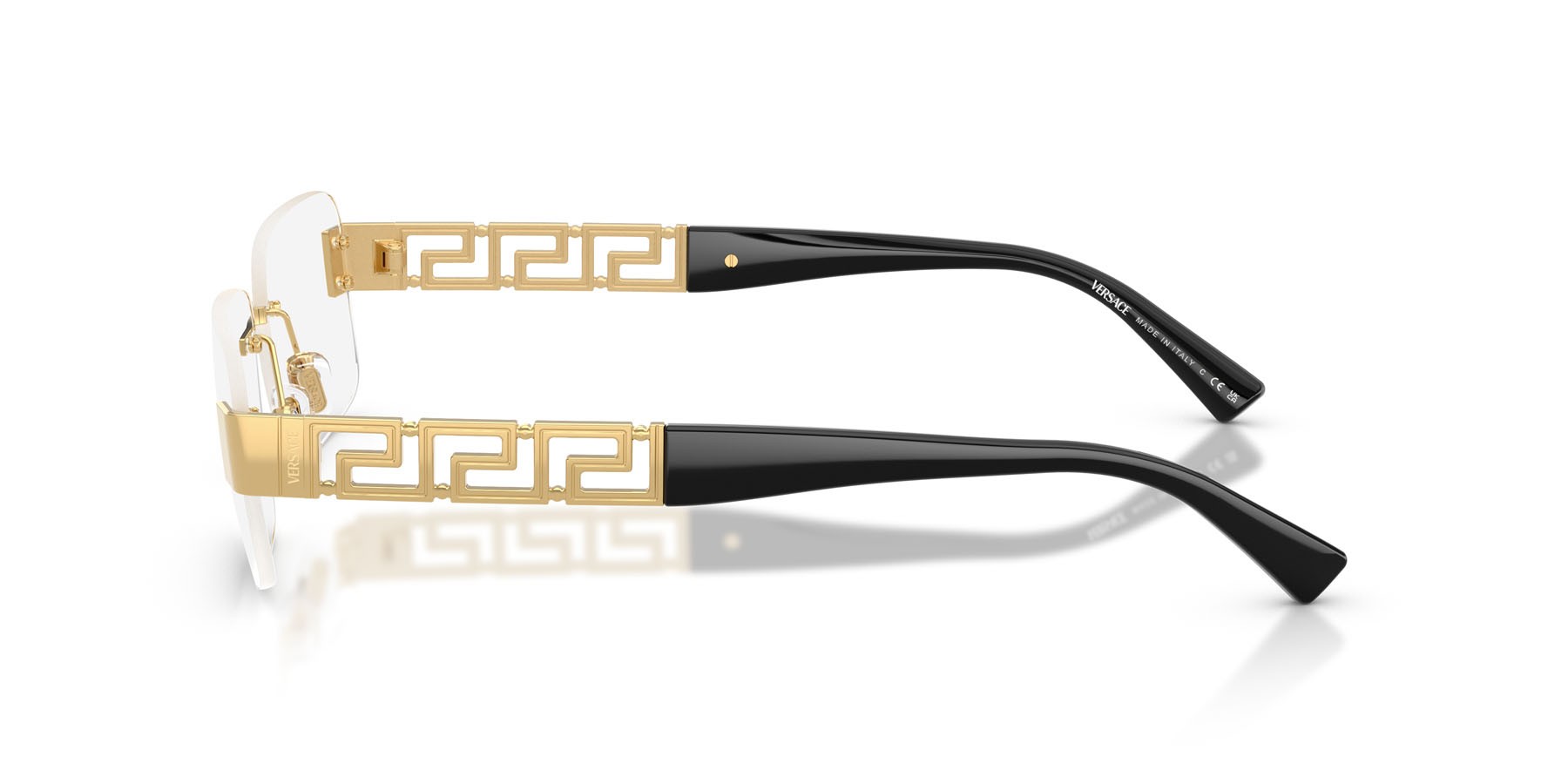 Eyeglasses Versace VE 1310 (1002) color oro shape square lenses lente demo