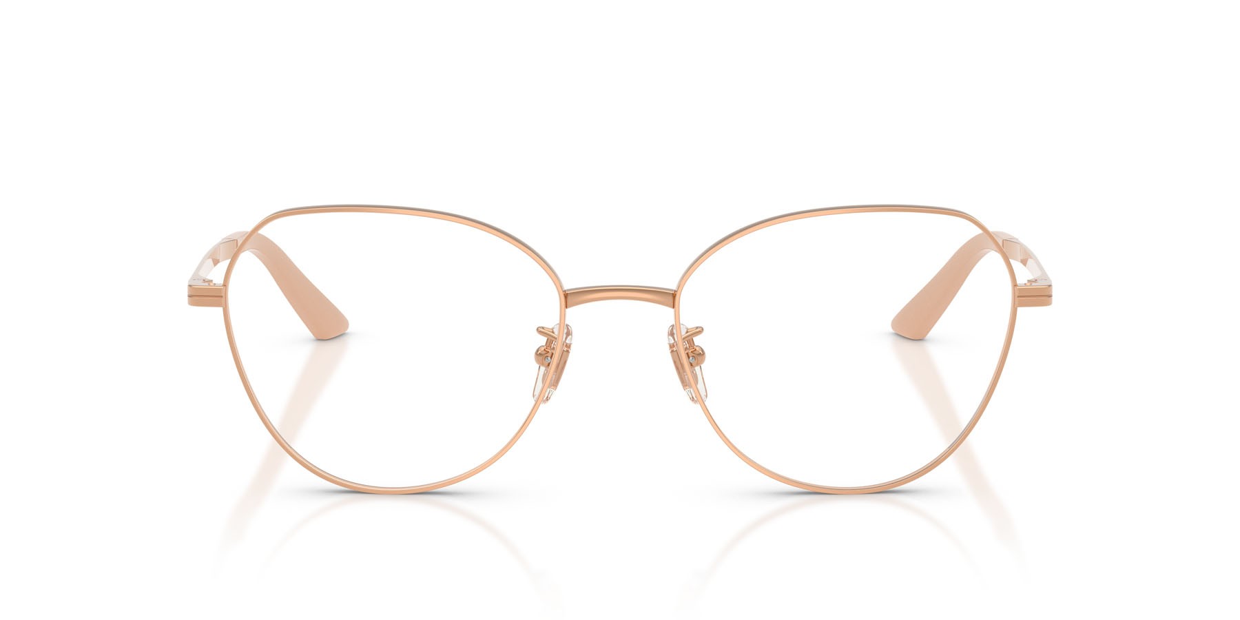 Occhiali da vista Versace VE 1313D (1412) colore oro rose forma pantos lenti lente demo