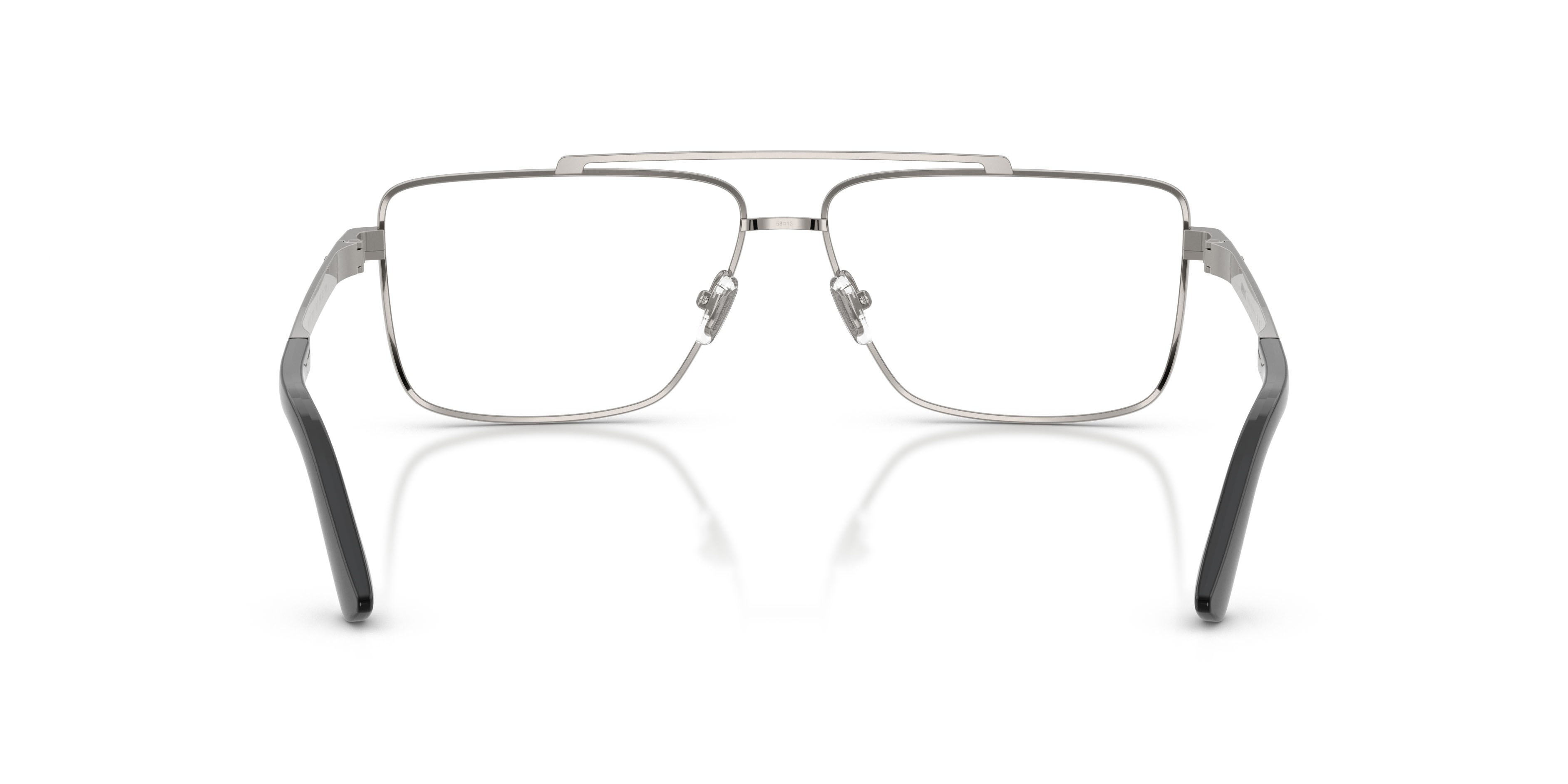 Occhiali da vista Versace VE 1315 (1001) colore gunmetal forma rettangolare lenti lente demo