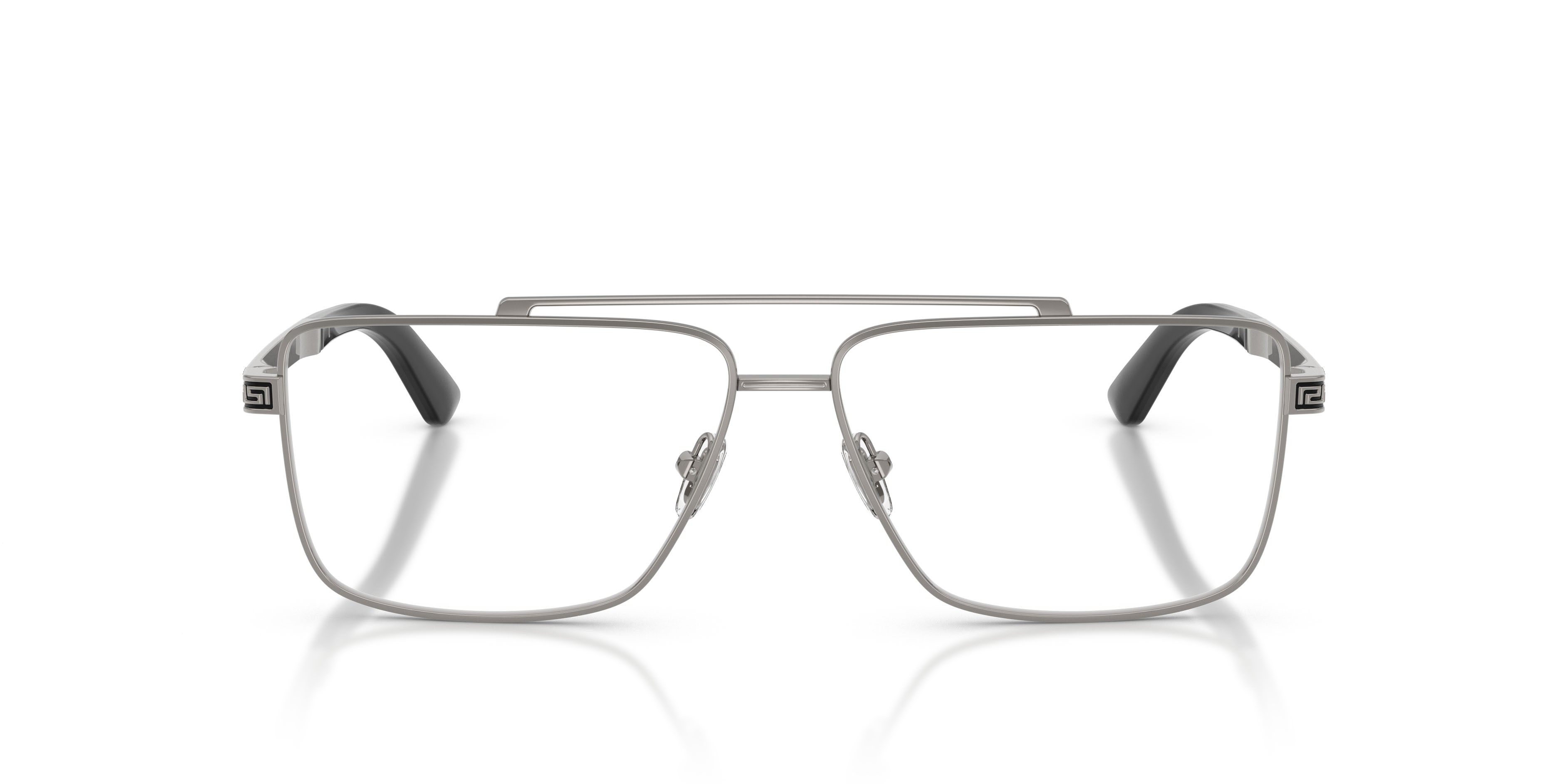 Occhiali da vista Versace VE 1315 (1001) colore gunmetal forma rettangolare lenti lente demo
