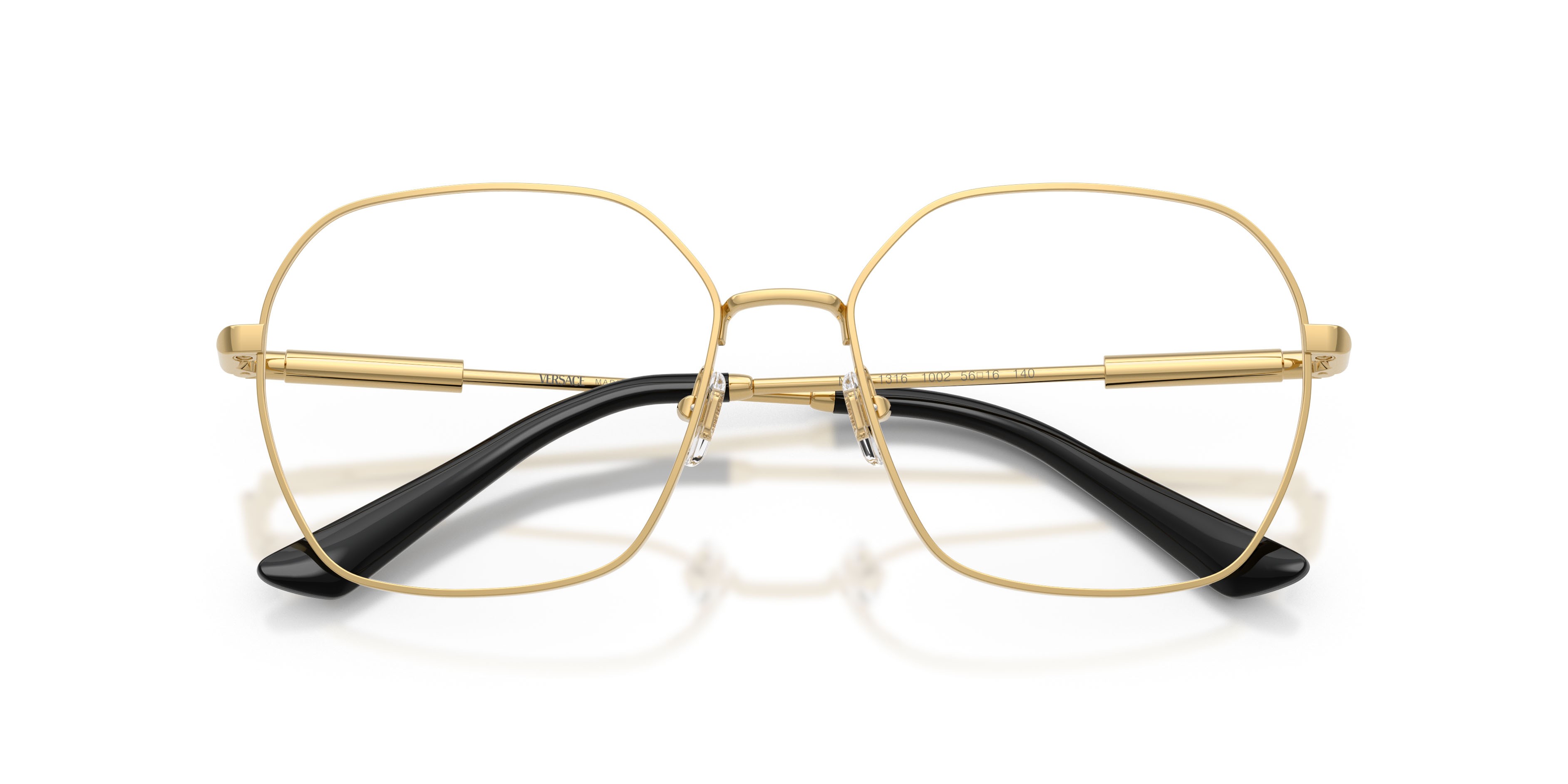 Occhiali da vista Versace VE 1316 (1002) colore oro forma quadrato lenti lente demo