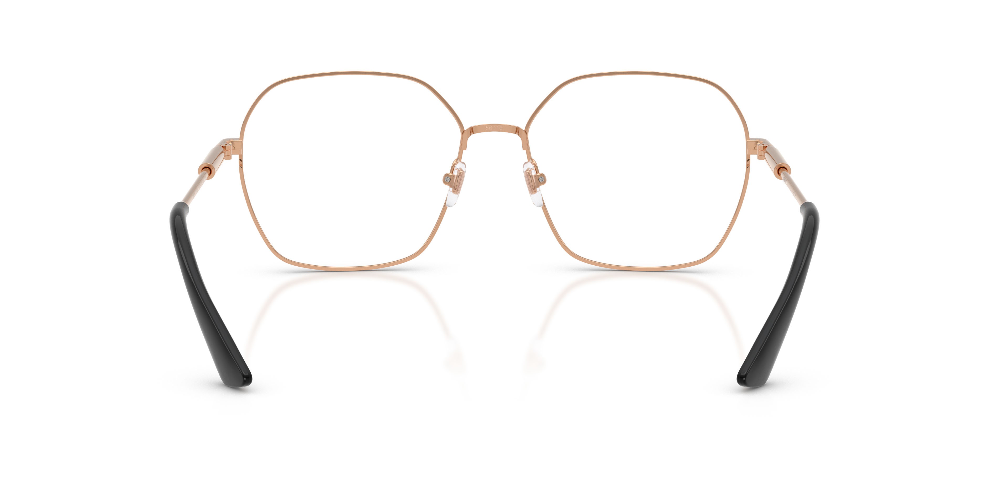 Occhiali da vista Versace VE 1316 (1412) colore oro rose forma quadrato lenti lente demo