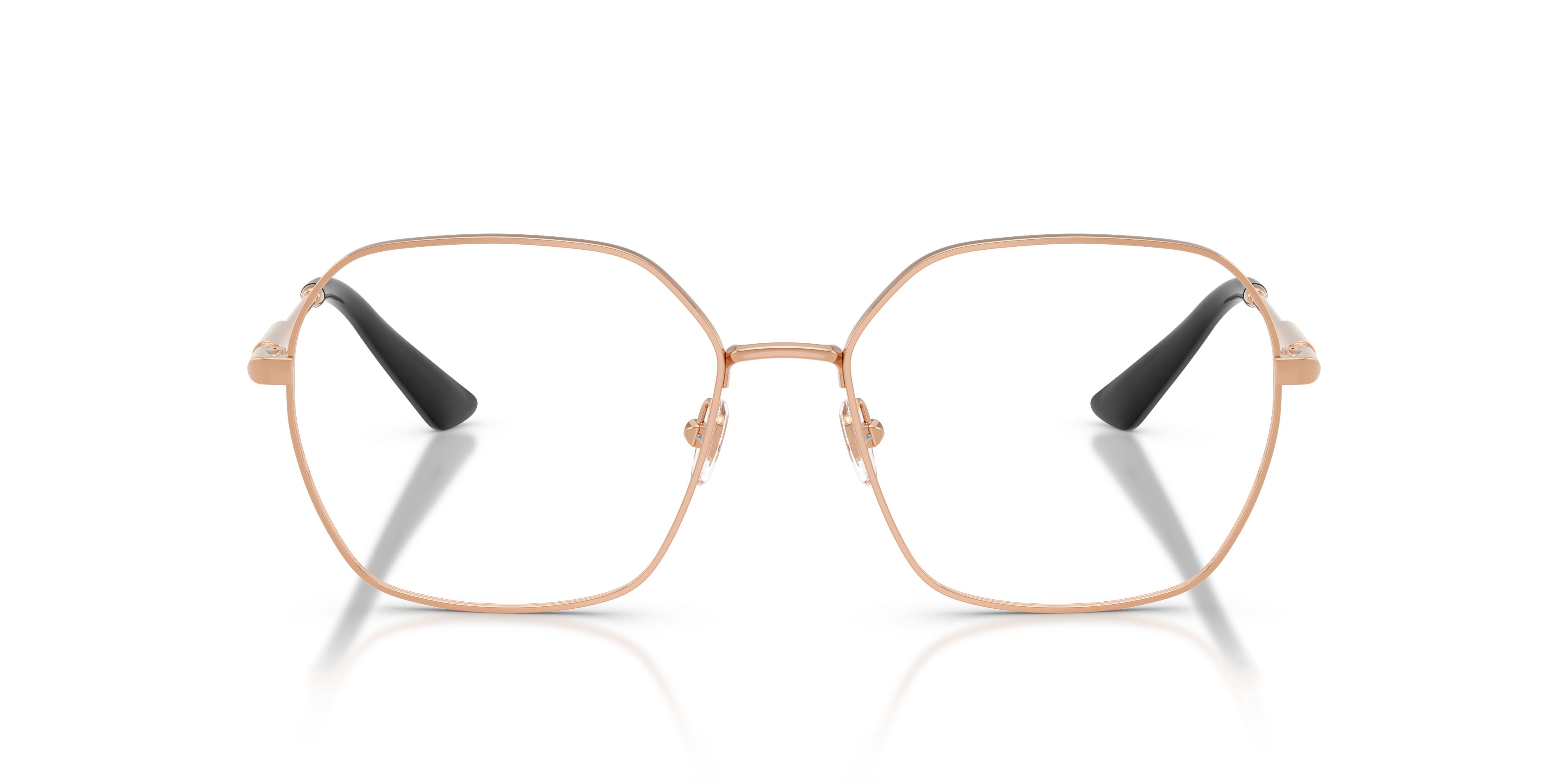 Occhiali da vista Versace VE 1316 (1412) colore oro rose forma quadrato lenti lente demo