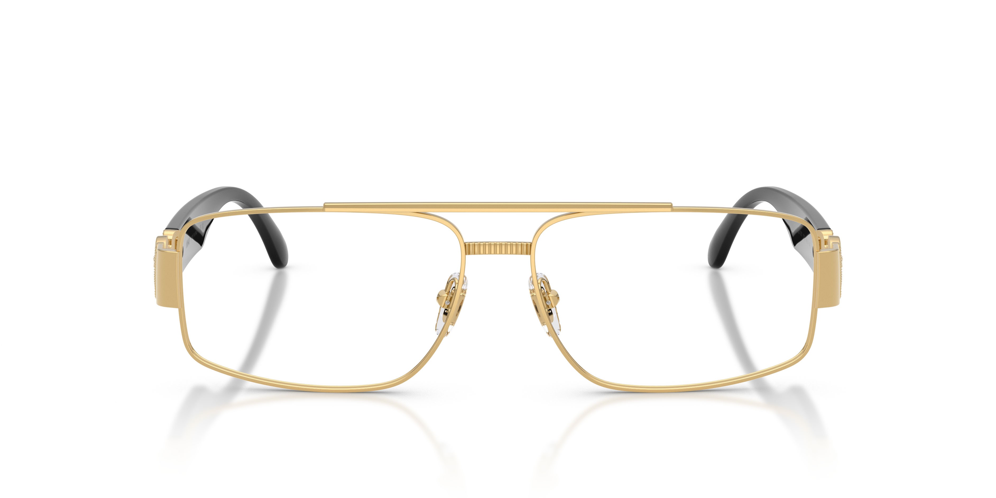 Eyeglasses Versace VE 1317 (1002) color oro shape rectangle lenses lente demo