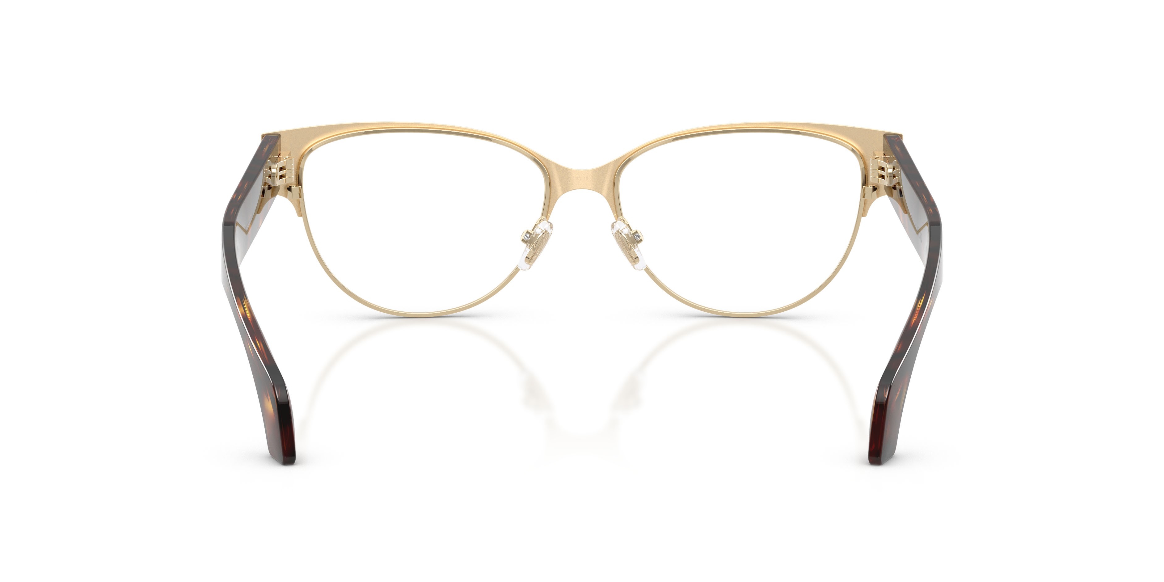Occhiali da vista Versace VE 1318 (1252) colore oro pallido forma cat eye lenti lente demo