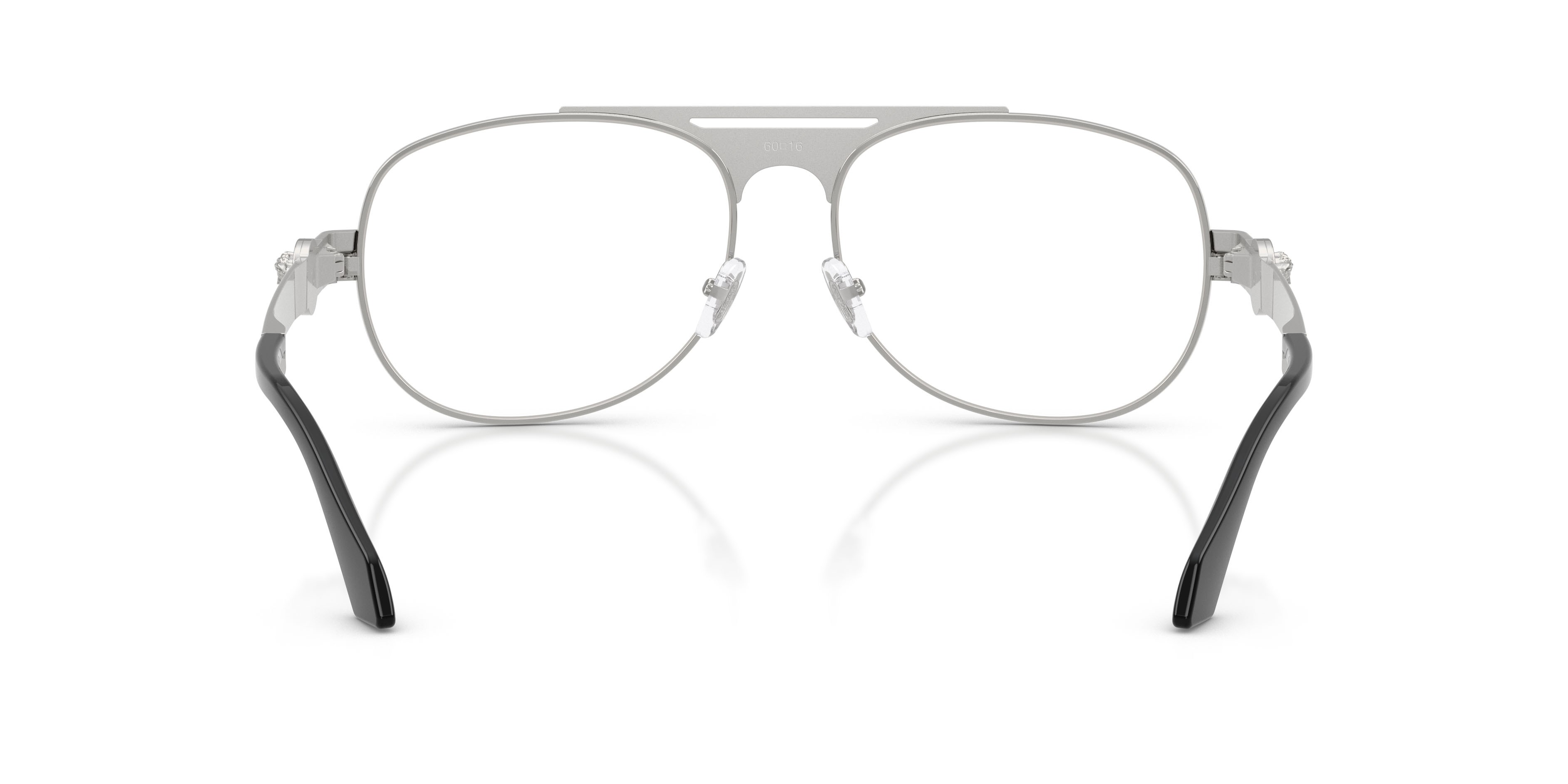 Occhiali da vista Versace VE 1319 (1000) colore argento forma aviator lenti lente demo
