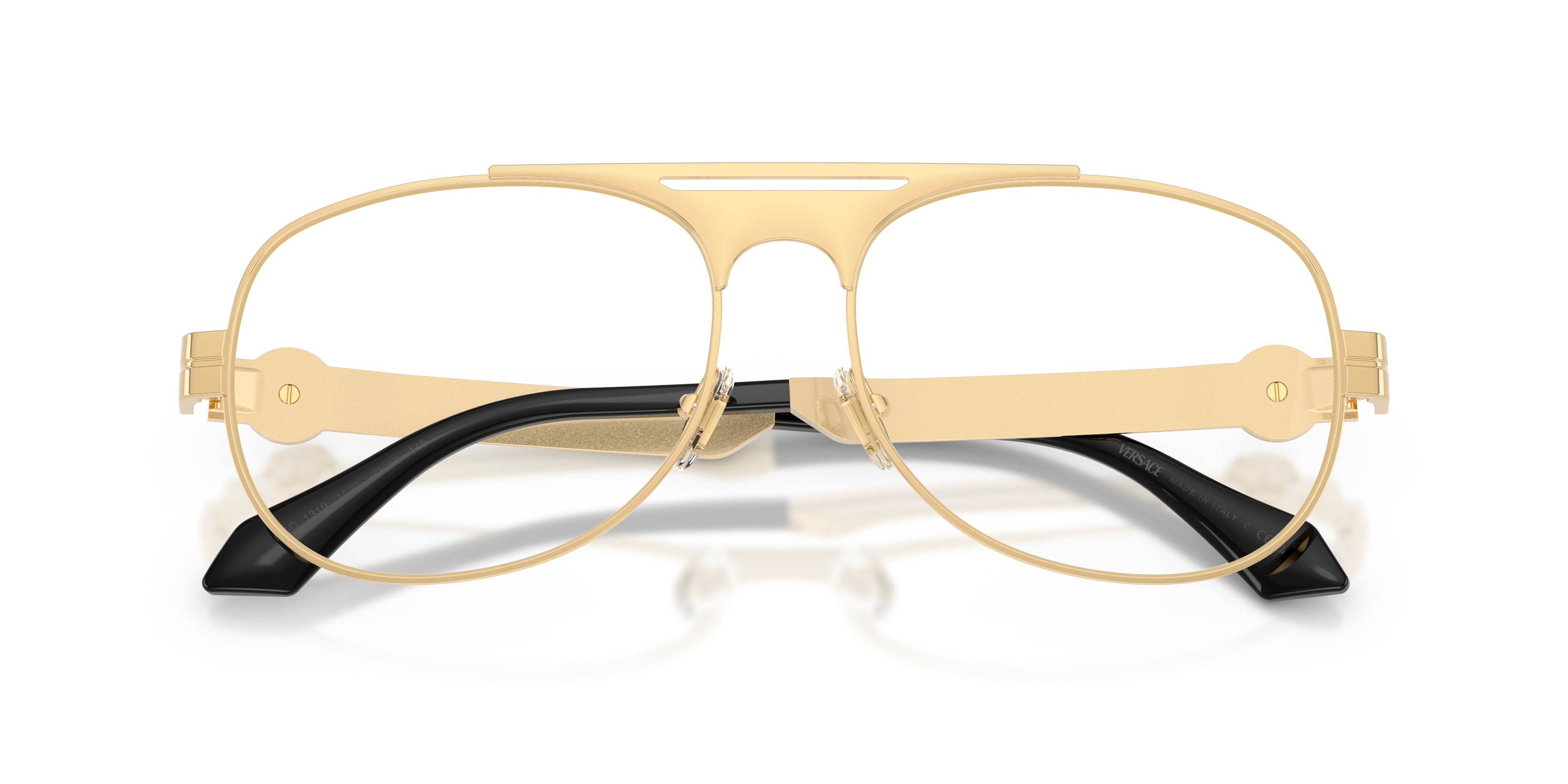 Occhiali da vista Versace VE 1319 (1523) colore oro versace forma aviator lenti lente demo