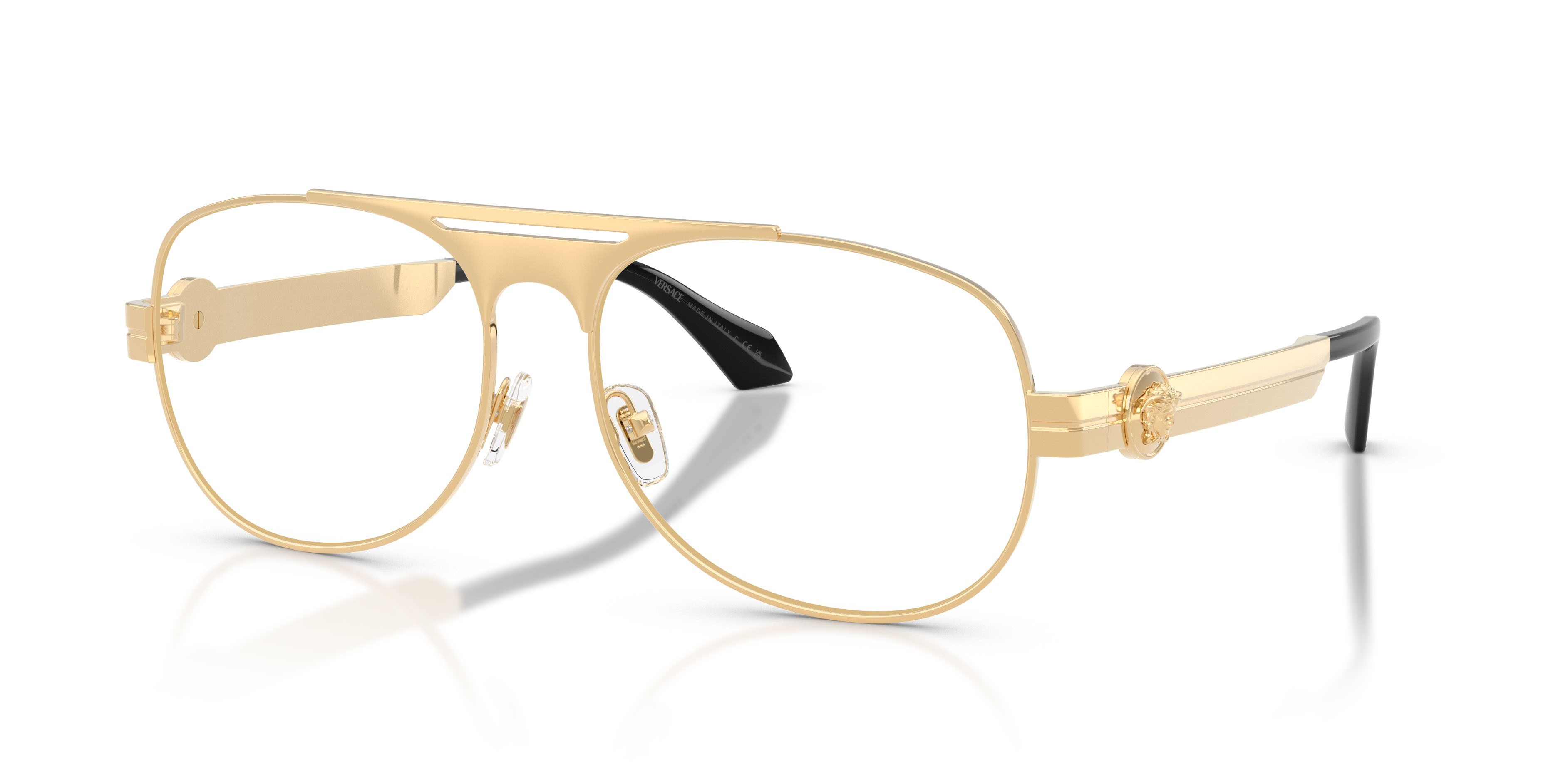 Occhiali da vista Versace VE 1319 (1523) colore oro versace forma aviator lenti lente demo