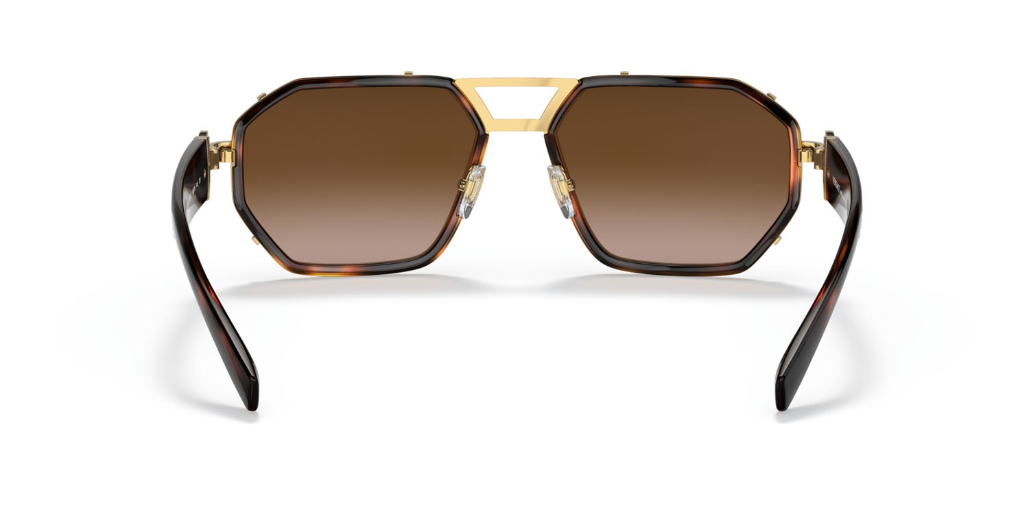 Sunglasses Versace VE 2228 (100213) color havana shape irregular lenses marrone sfumato