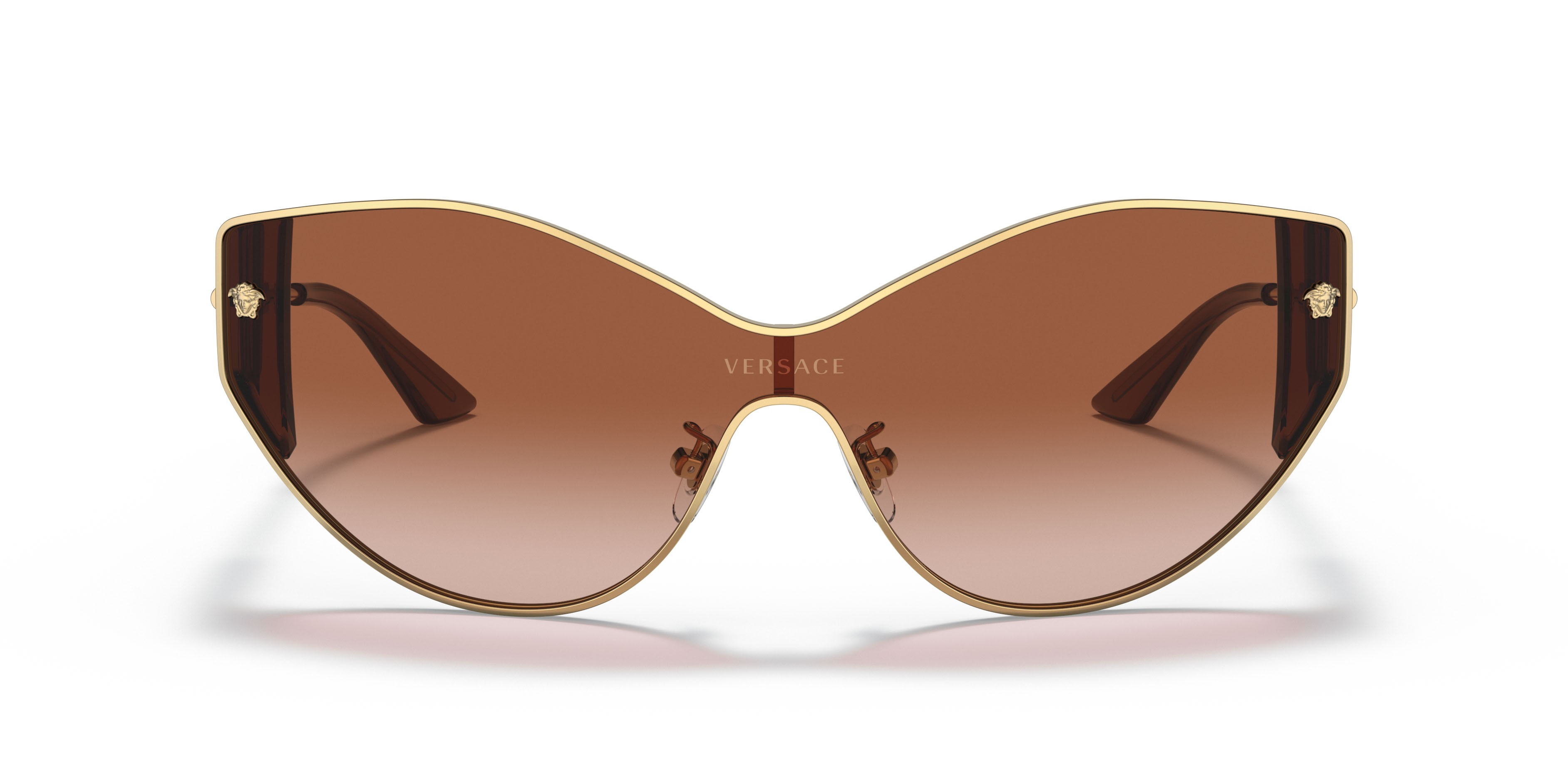 Sonnenbrillen Versace VE 2239 (100213) farbe oro form oval gläser marrone sfumato