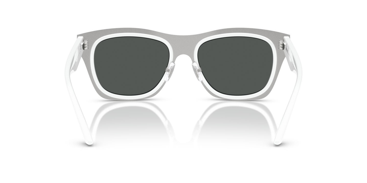 Occhiali da sole Versace VE 2272 (314/87) colore bianco forma rettangolare lenti grigio scuro