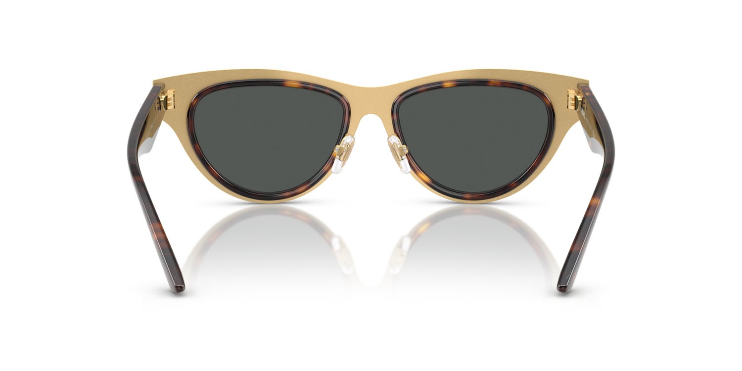 Occhiali da sole Versace VE 2273 (108/87) colore havana forma cat eye lenti grigio scuro